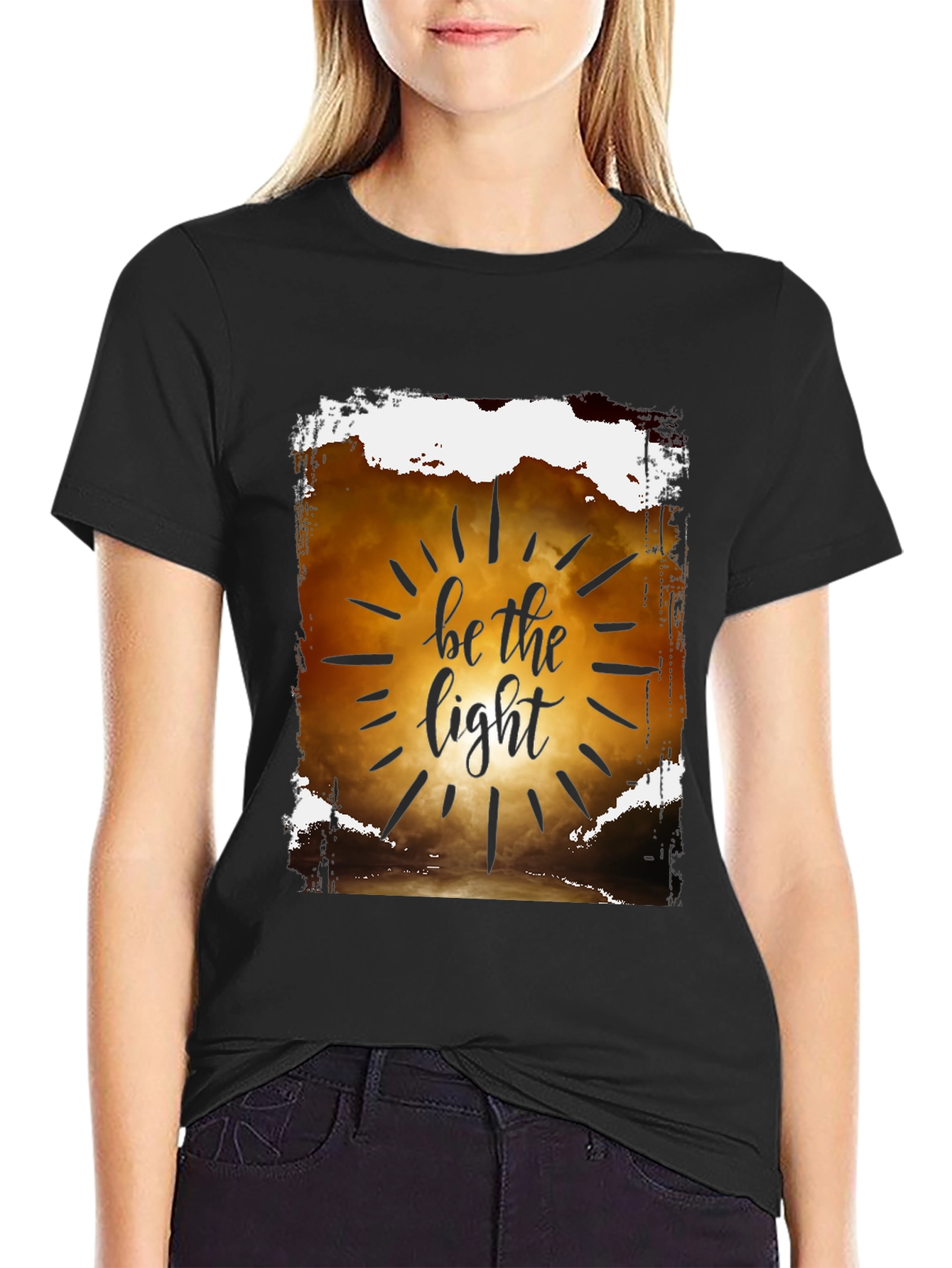 Be the Light Graphic T-Shirt - Inspirational Design