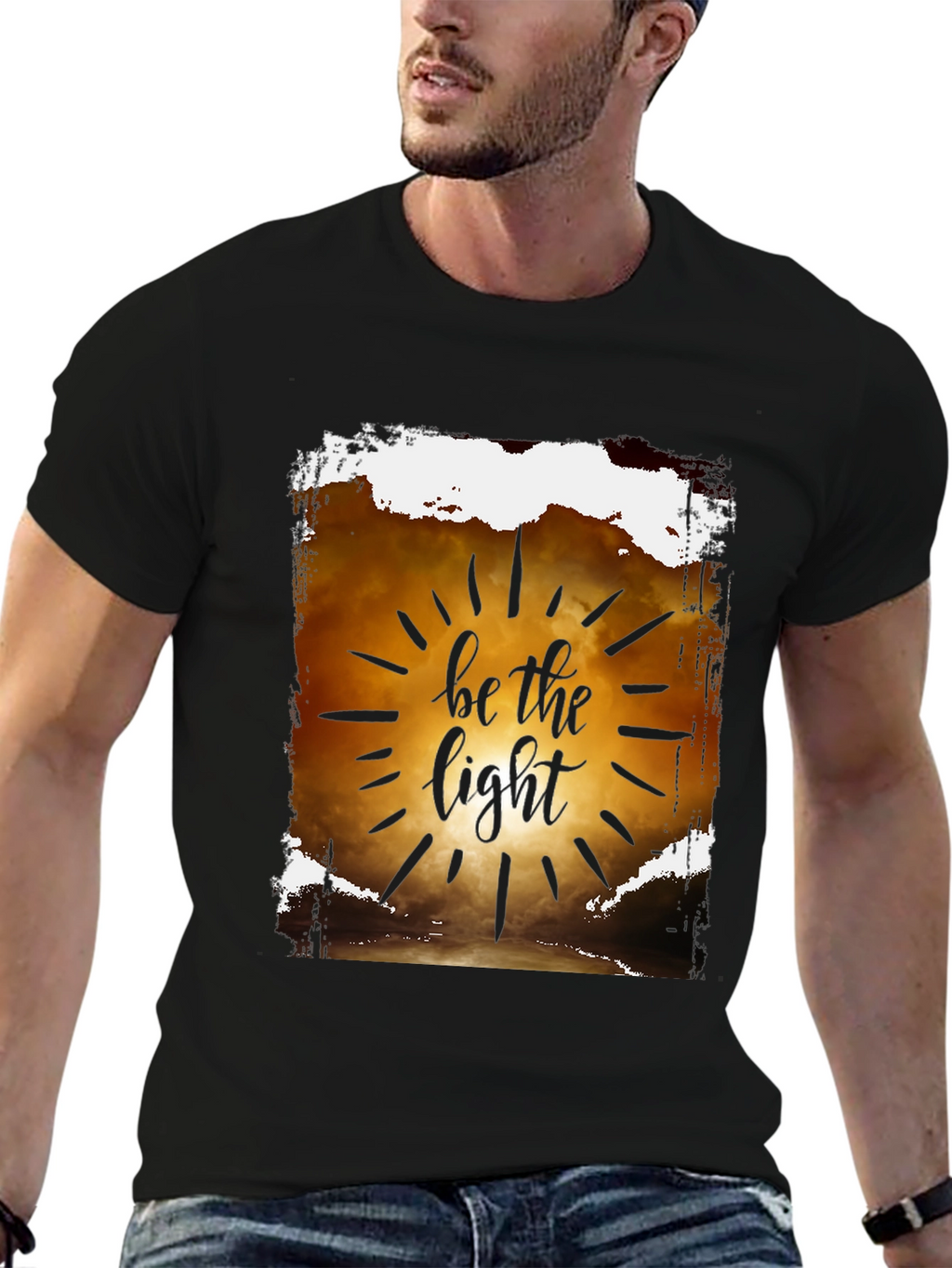 Be the Light Graphic T-Shirt - Inspirational Design