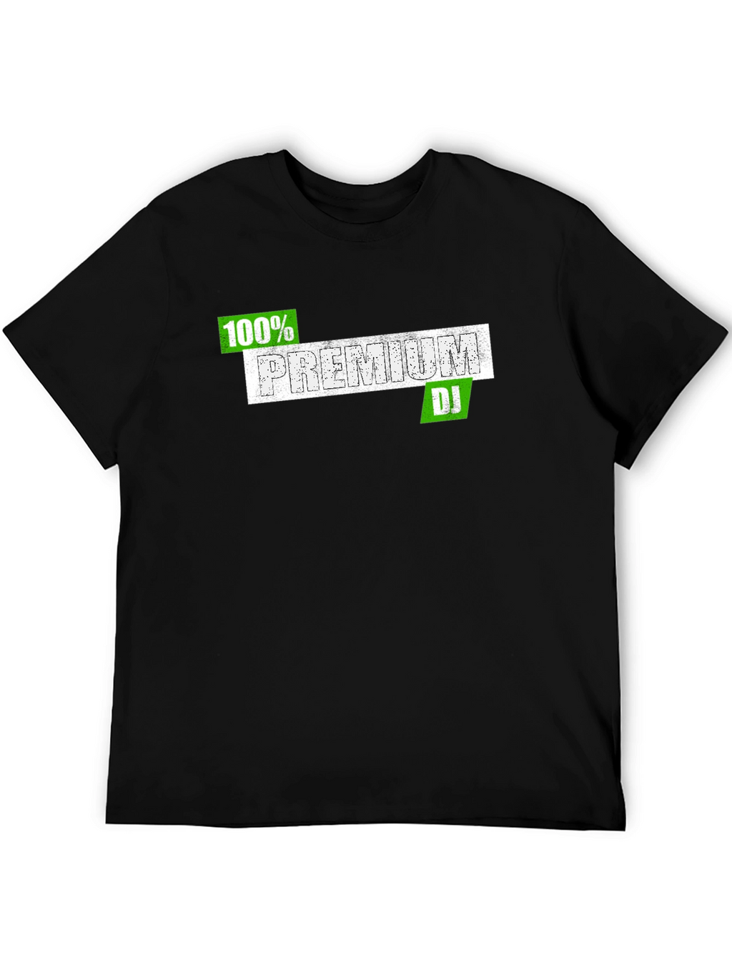 100% Premium DJ Black T-Shirt