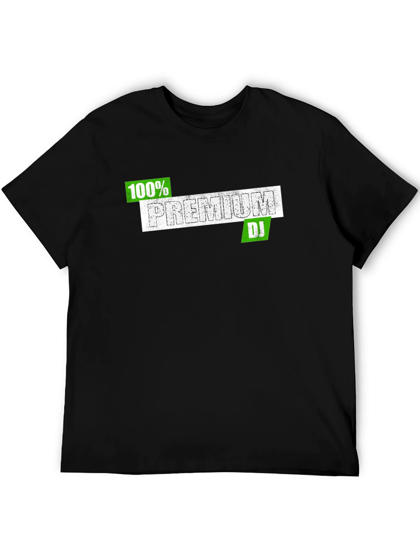 100% Premium DJ Black T-Shirt