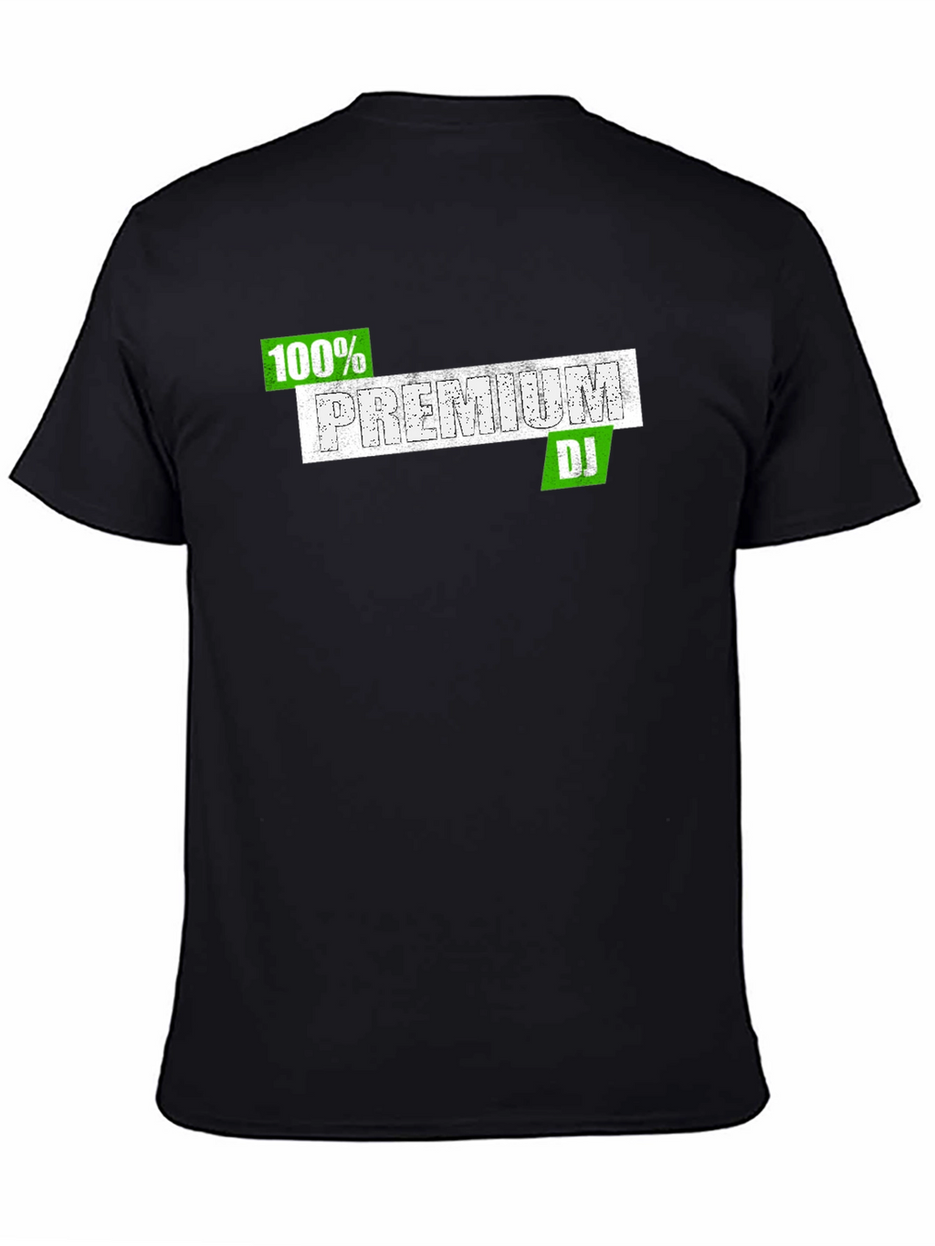 100% Premium DJ Black T-Shirt