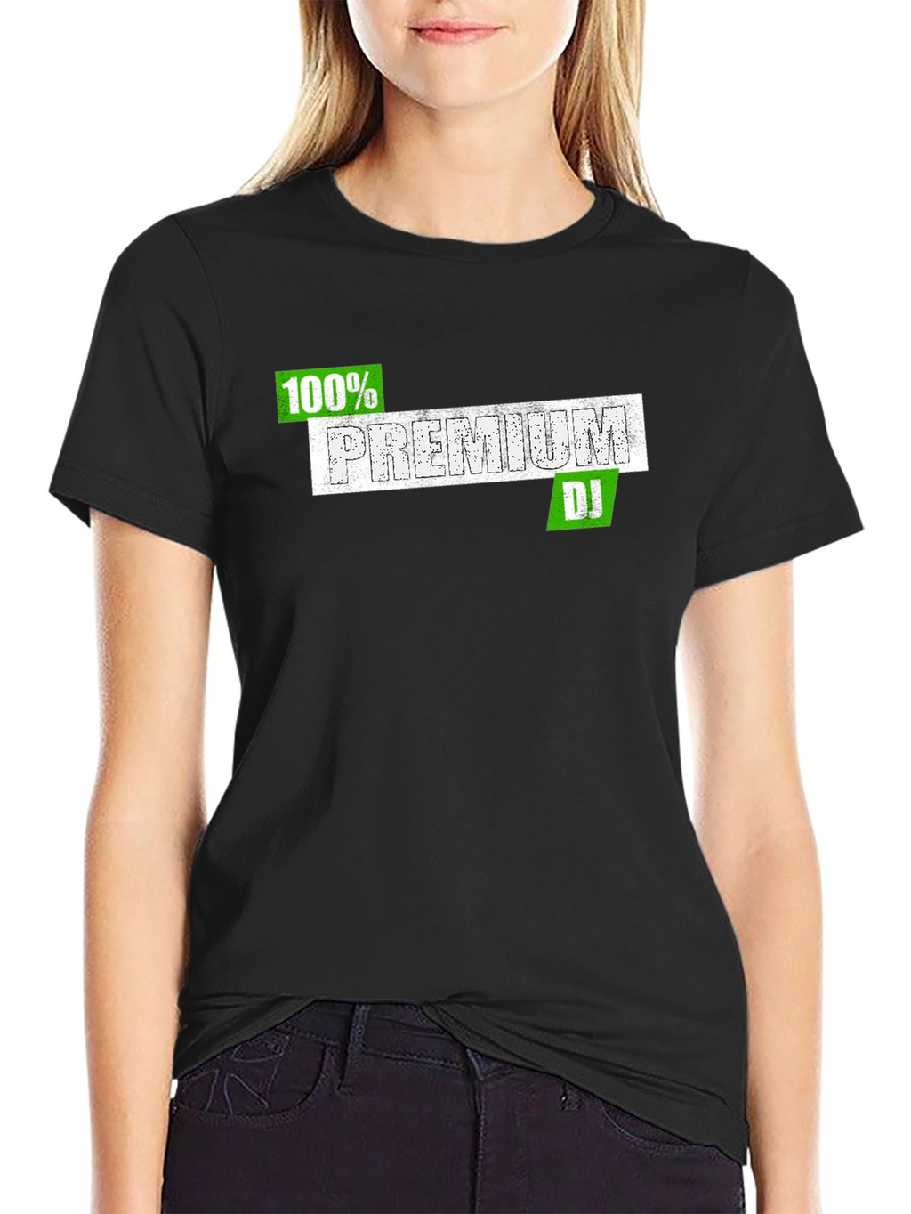 100% Premium DJ Black T-Shirt
