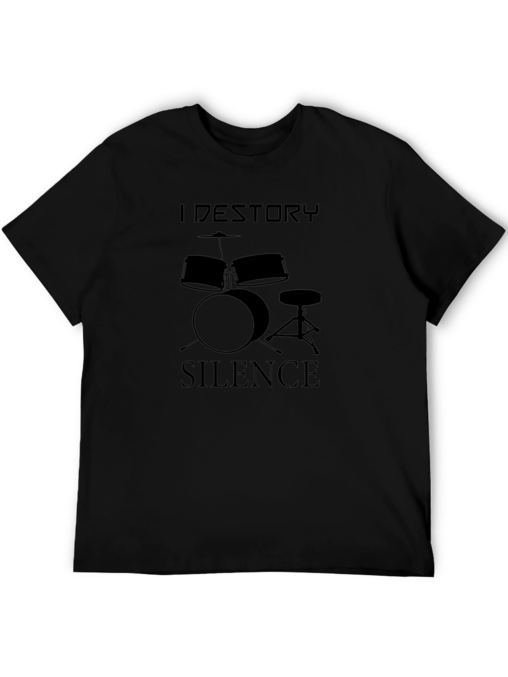 I Destroy Silence Drum Kit Graphic Tee