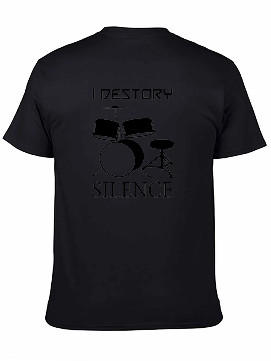 I Destroy Silence Drum Kit Graphic Tee