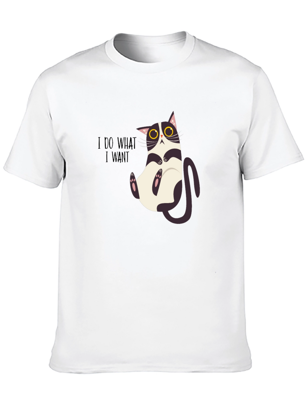 I Do What I Want Funny Cat Graphic Tee