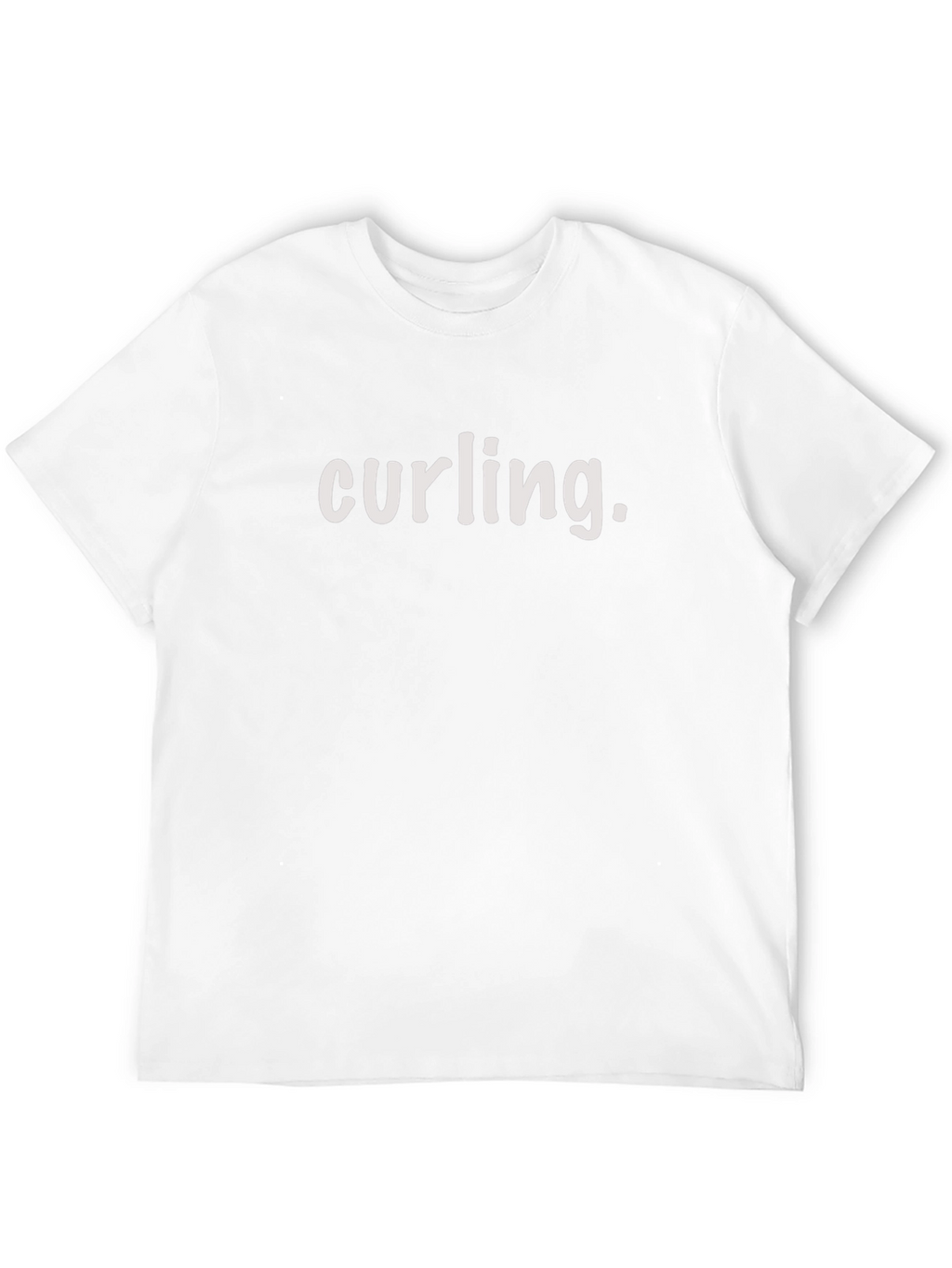Curling T-Shirt - Black Crew Neck