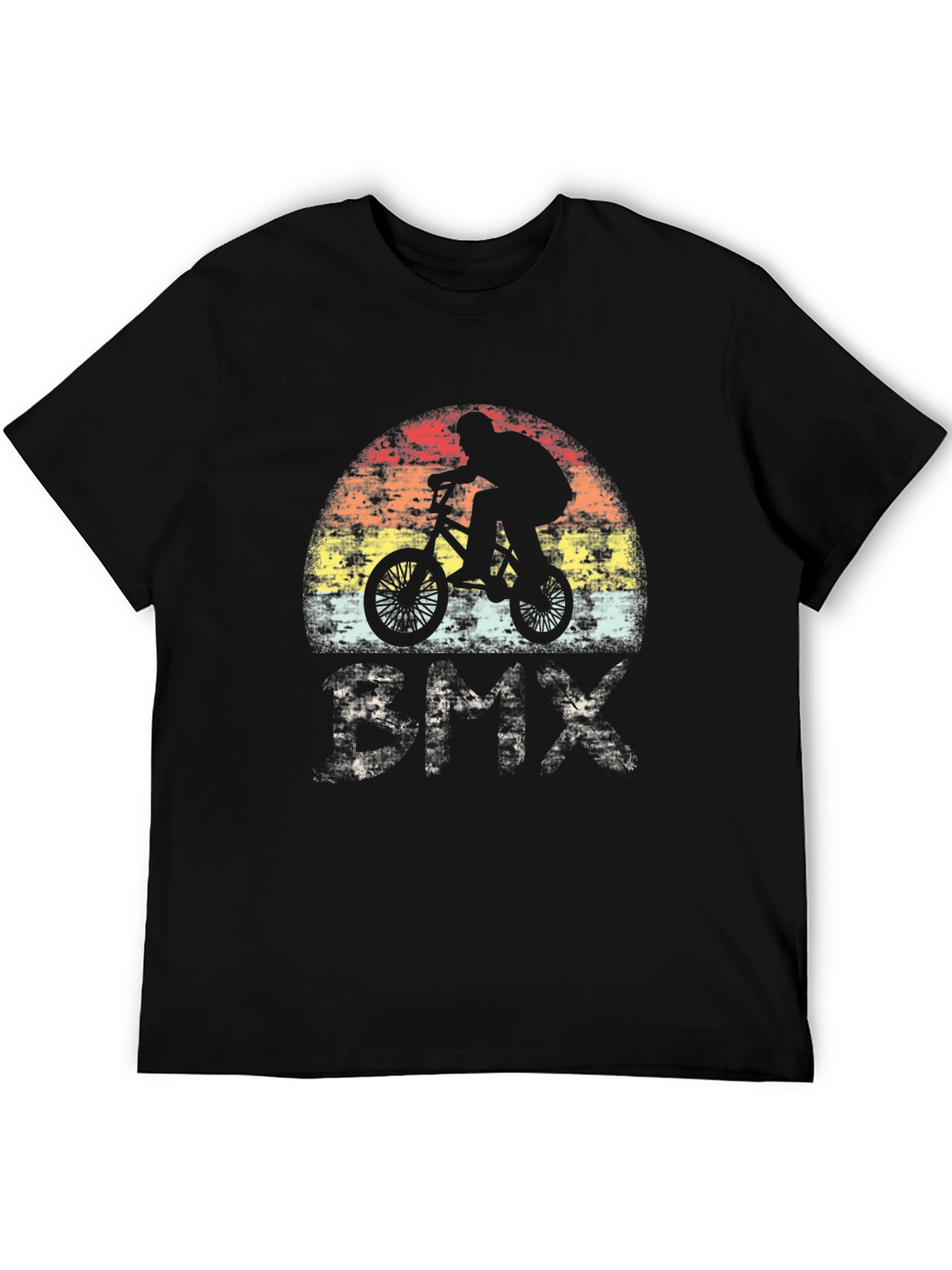 Vintage BMX Rider Graphic T-Shirt - Black
