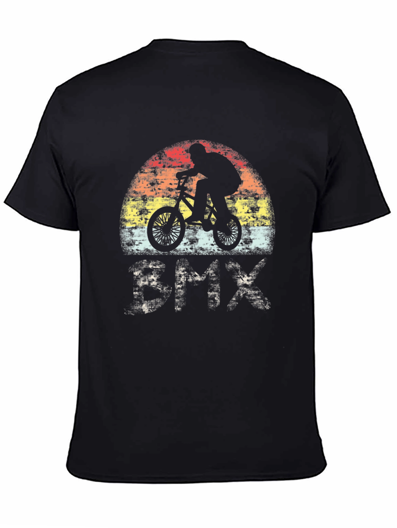 Vintage BMX Rider Graphic T-Shirt - Black