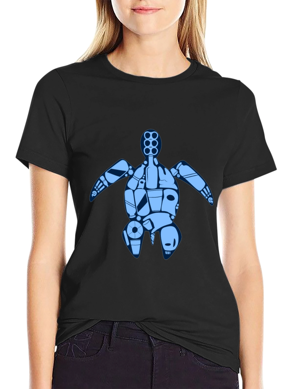 Black Turtle Graphic T-Shirt