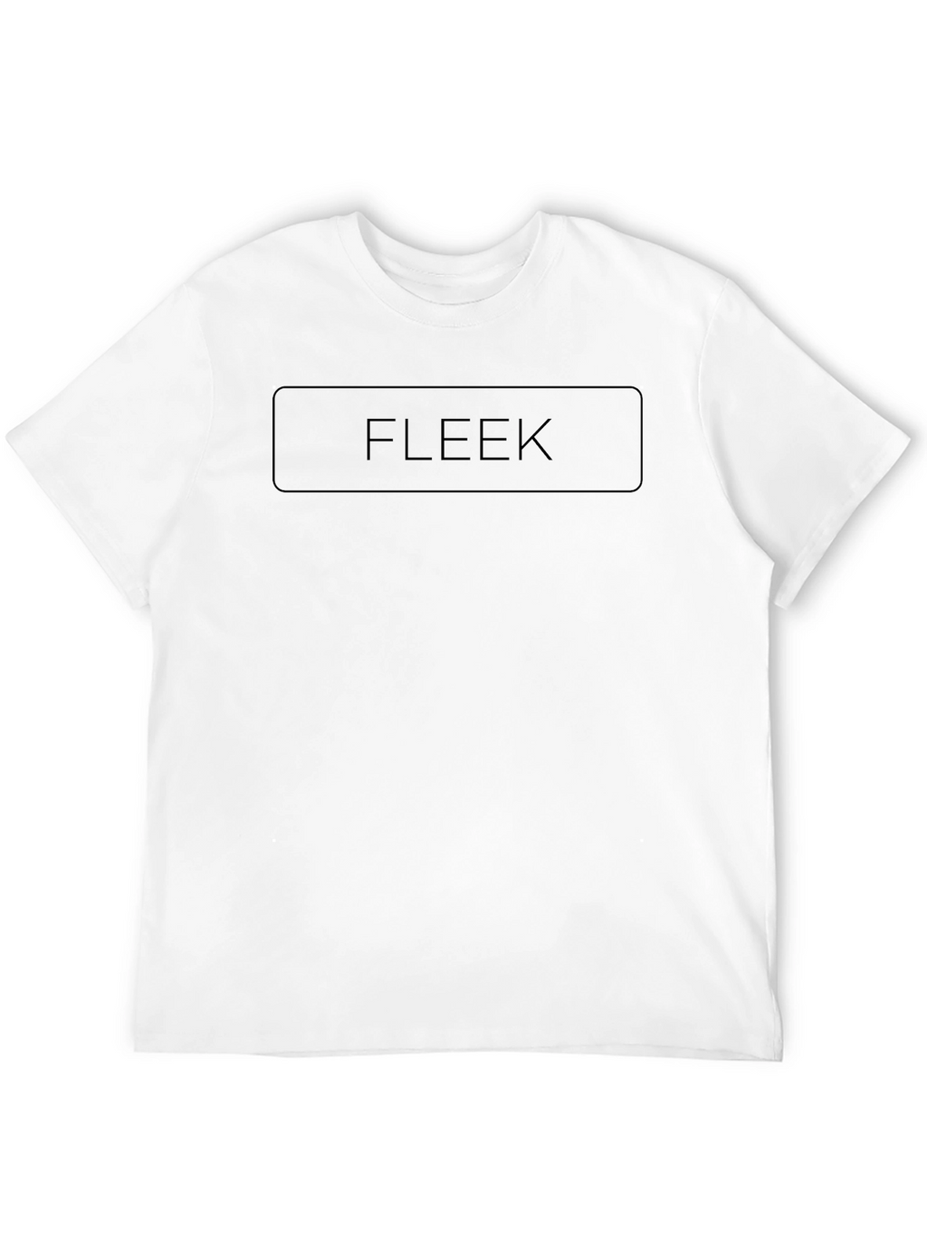 Mens Black FLEEK Graphic Crew Neck T-Shirt