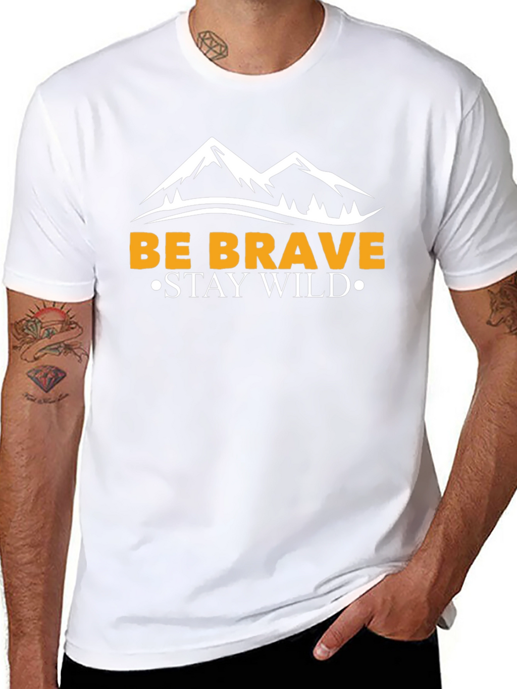 Be Brave Stay Wild Graphic Tee