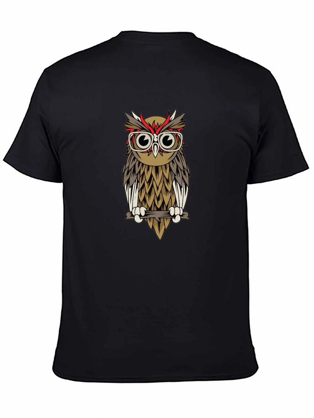 Hipster Owl T-Shirt - Quirky Graphic Tee