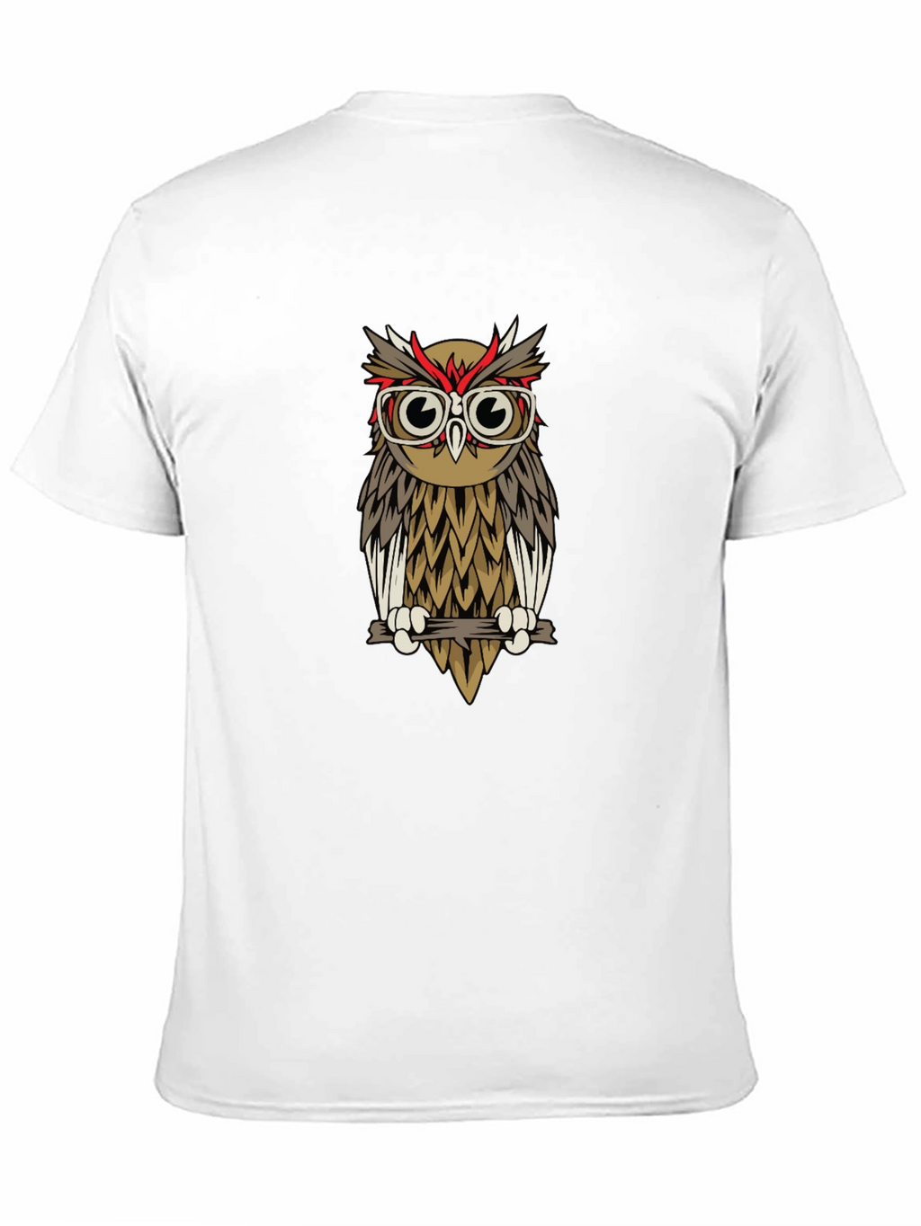 Hipster Owl T-Shirt - Quirky Graphic Tee