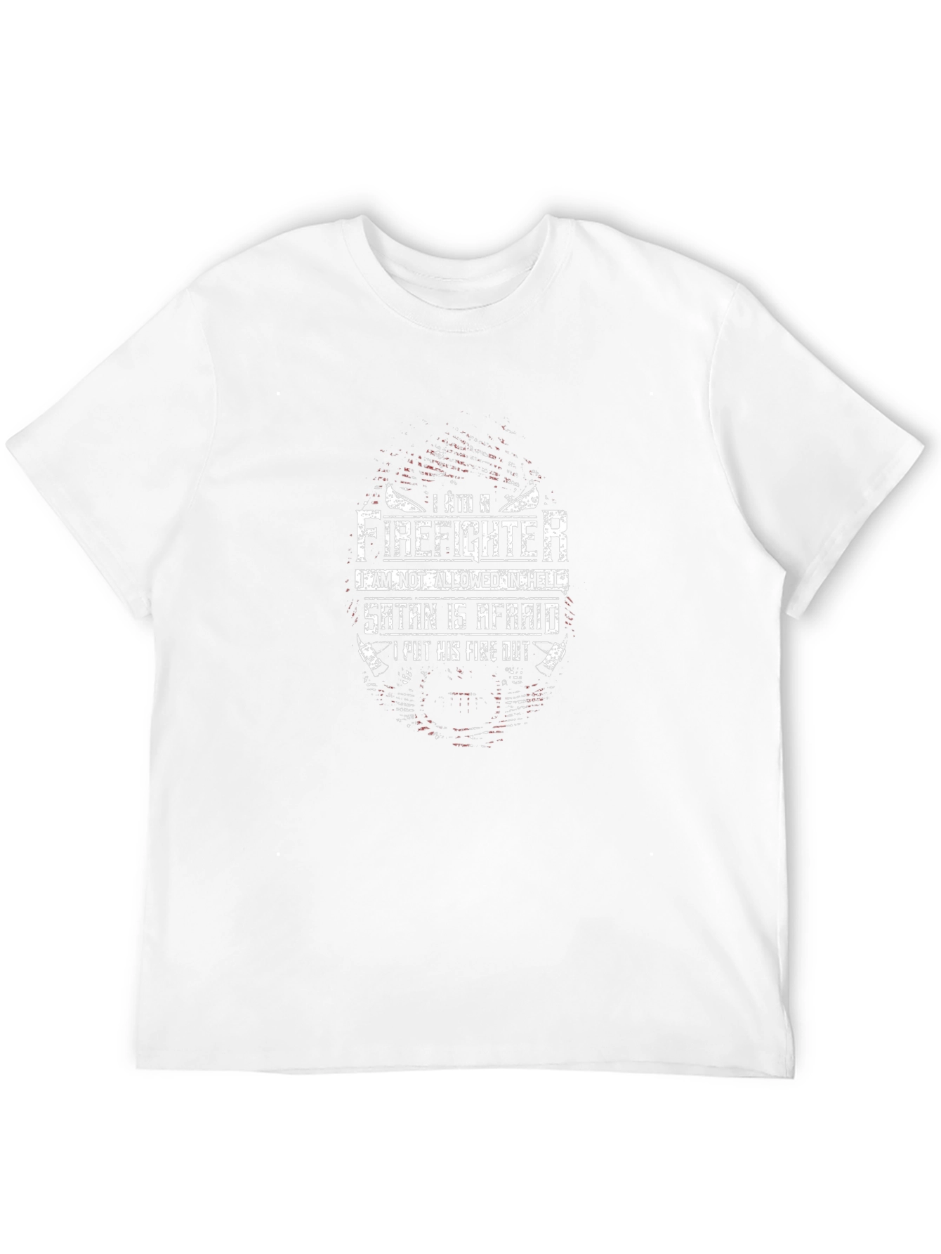 Firefighter Satan Afraid T-Shirt