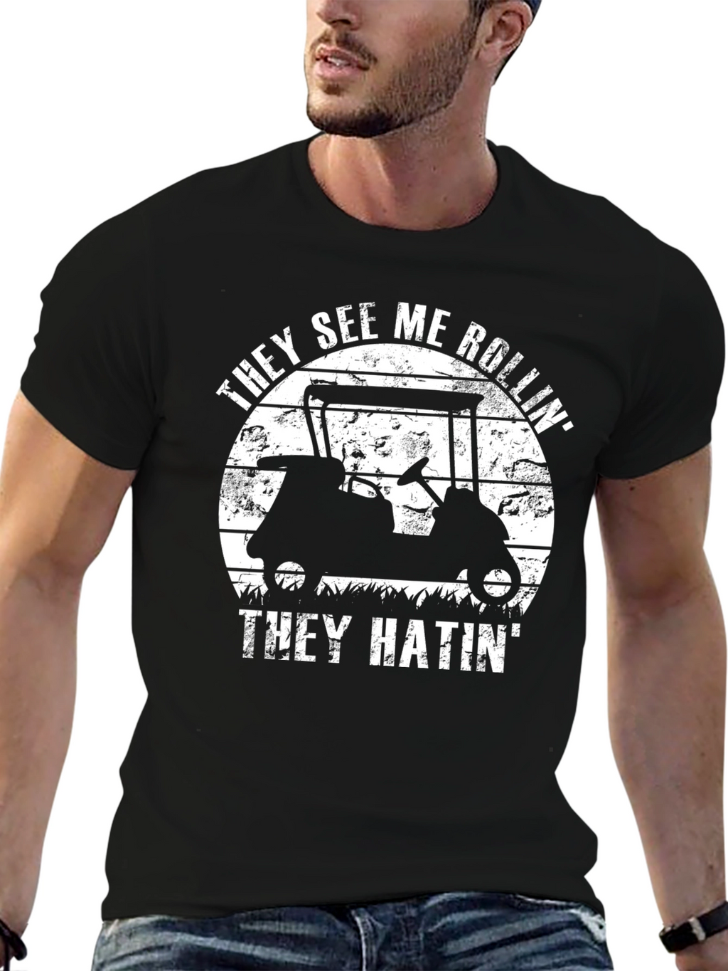 They See Me Rollin T-Shirt - Golf Cart Tee