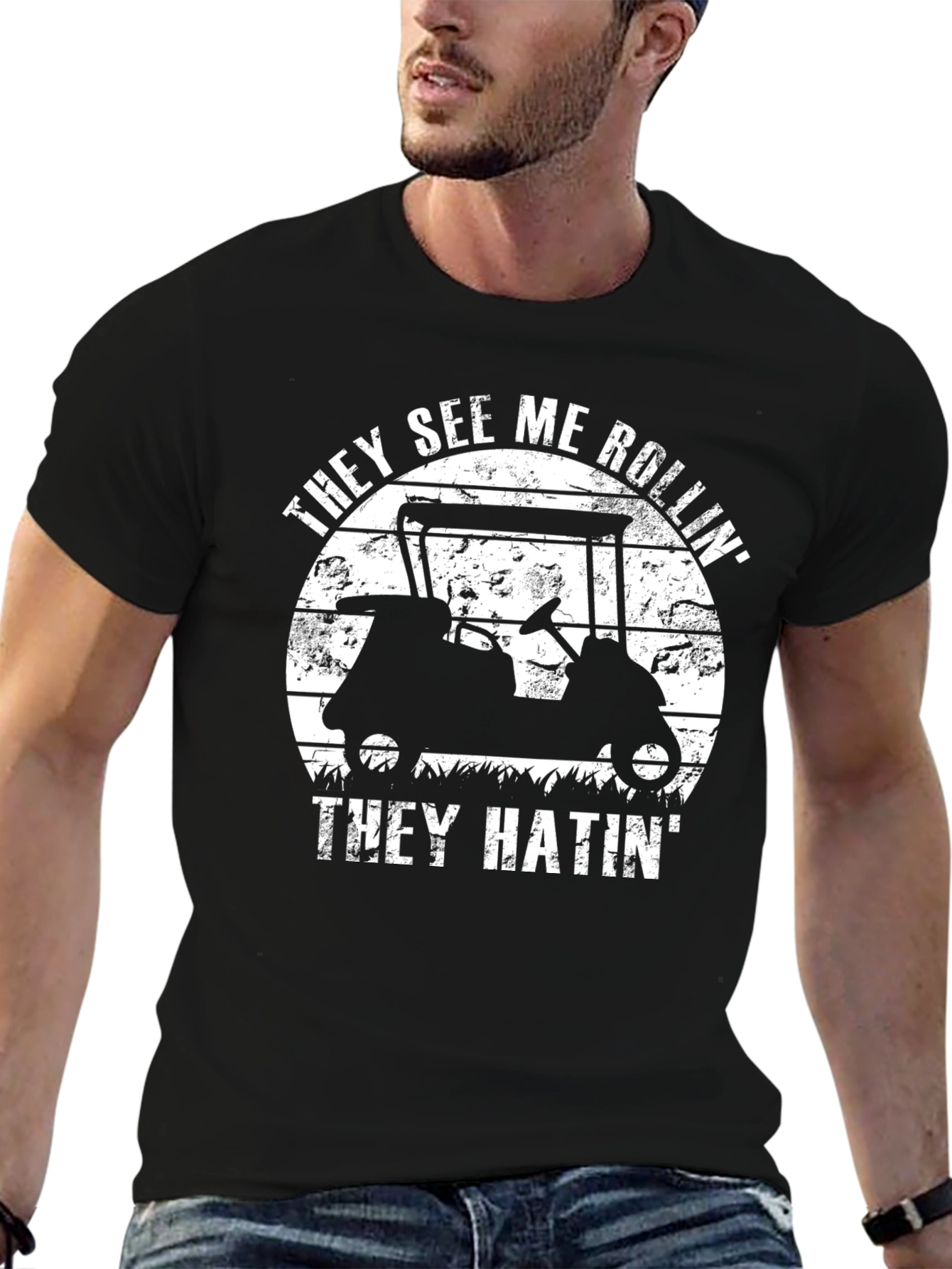 They See Me Rollin T-Shirt - Golf Cart Tee