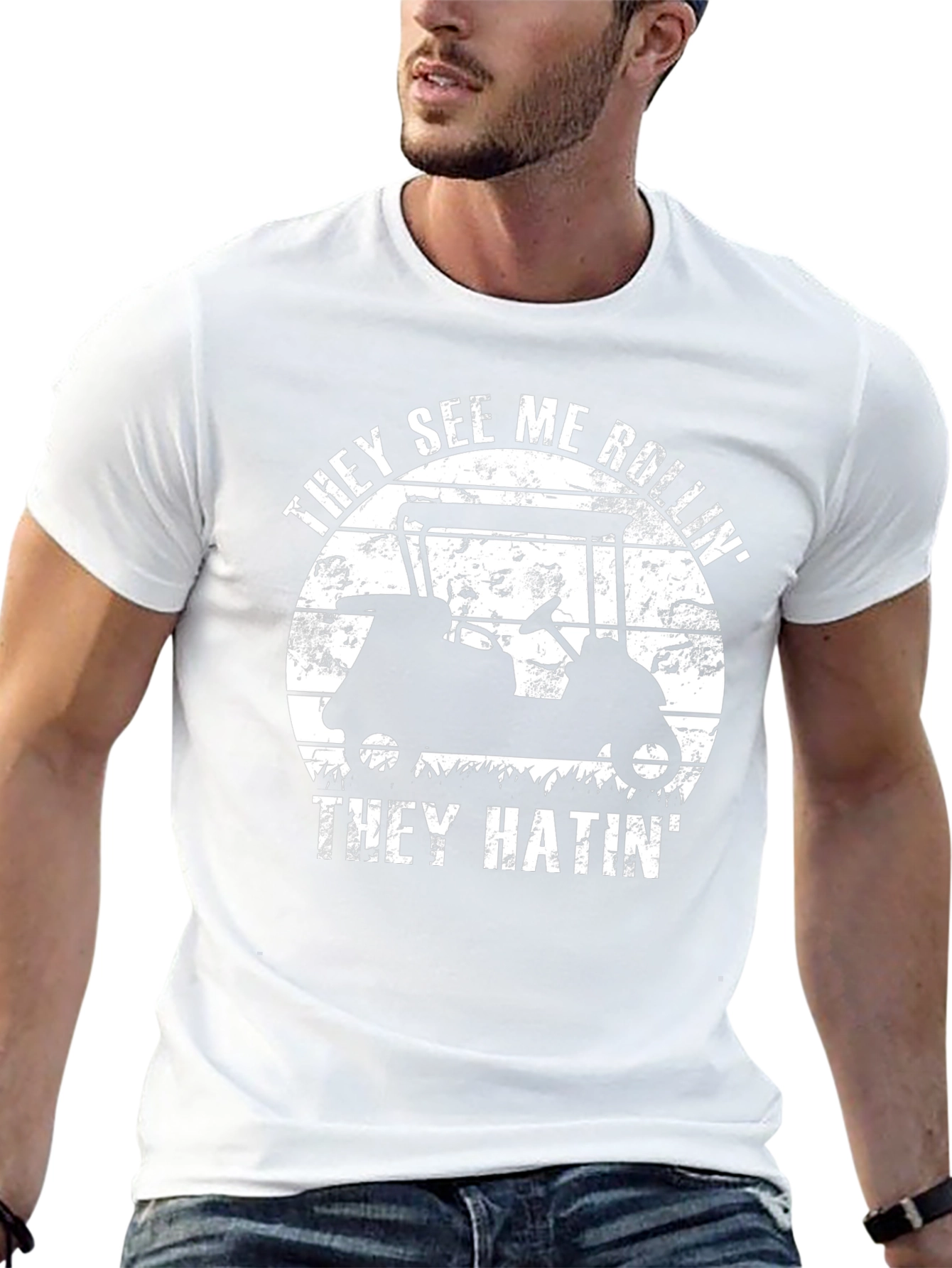 They See Me Rollin T-Shirt - Golf Cart Tee