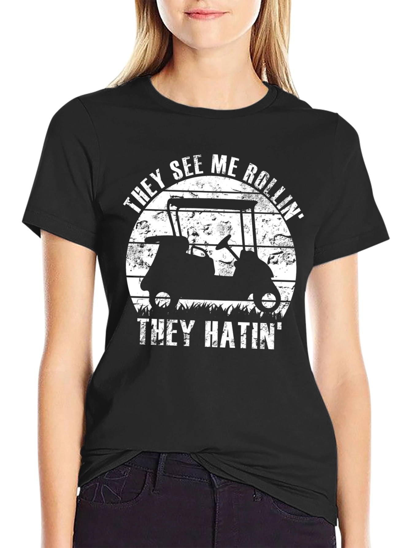 They See Me Rollin T-Shirt - Golf Cart Tee