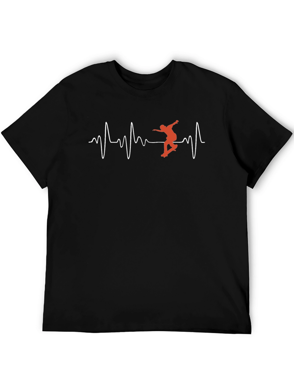 Skateboarding Heartbeat Graphic Tee