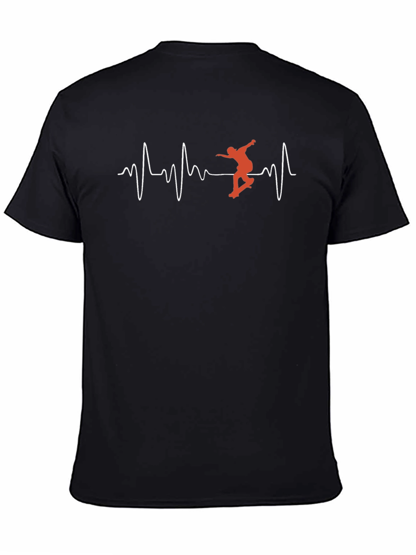 Skateboarding Heartbeat Graphic Tee