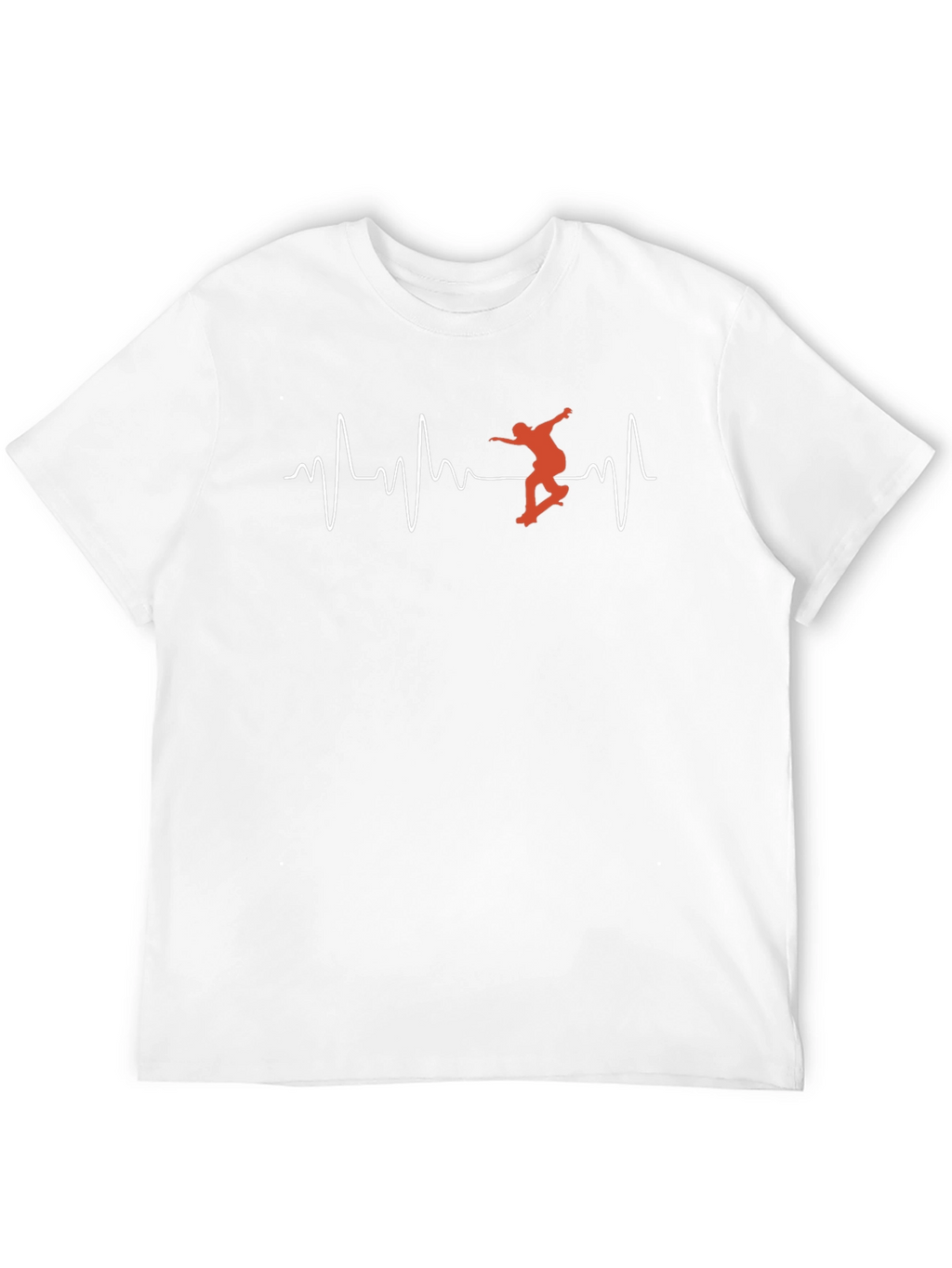 Skateboarding Heartbeat Graphic Tee