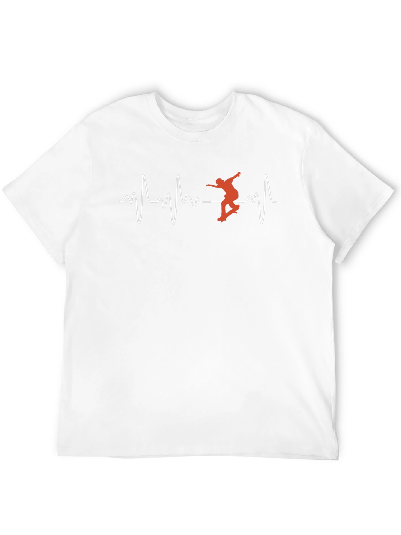 Skateboarding Heartbeat Graphic Tee