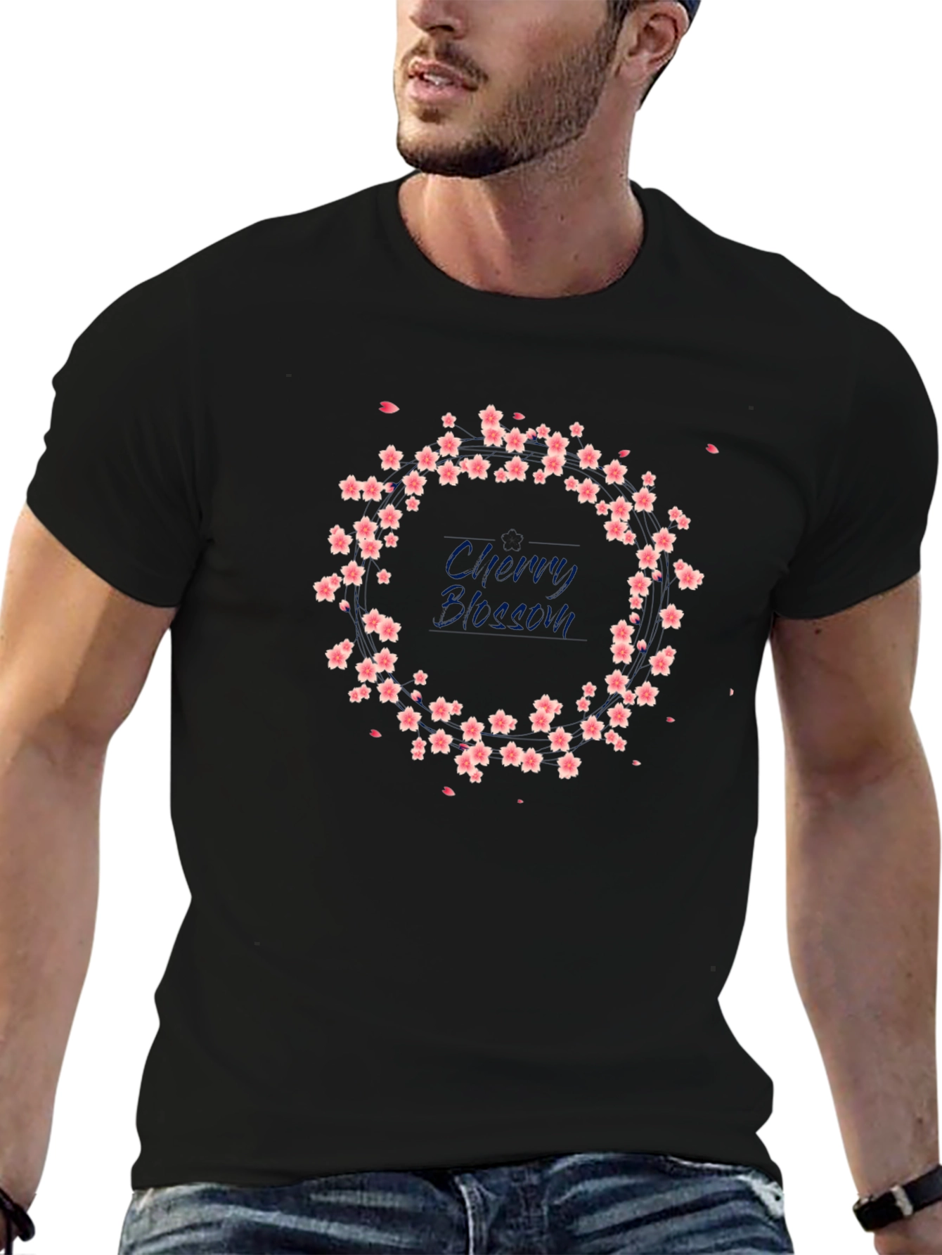 Cherry Blossom Graphic Print T-Shirt