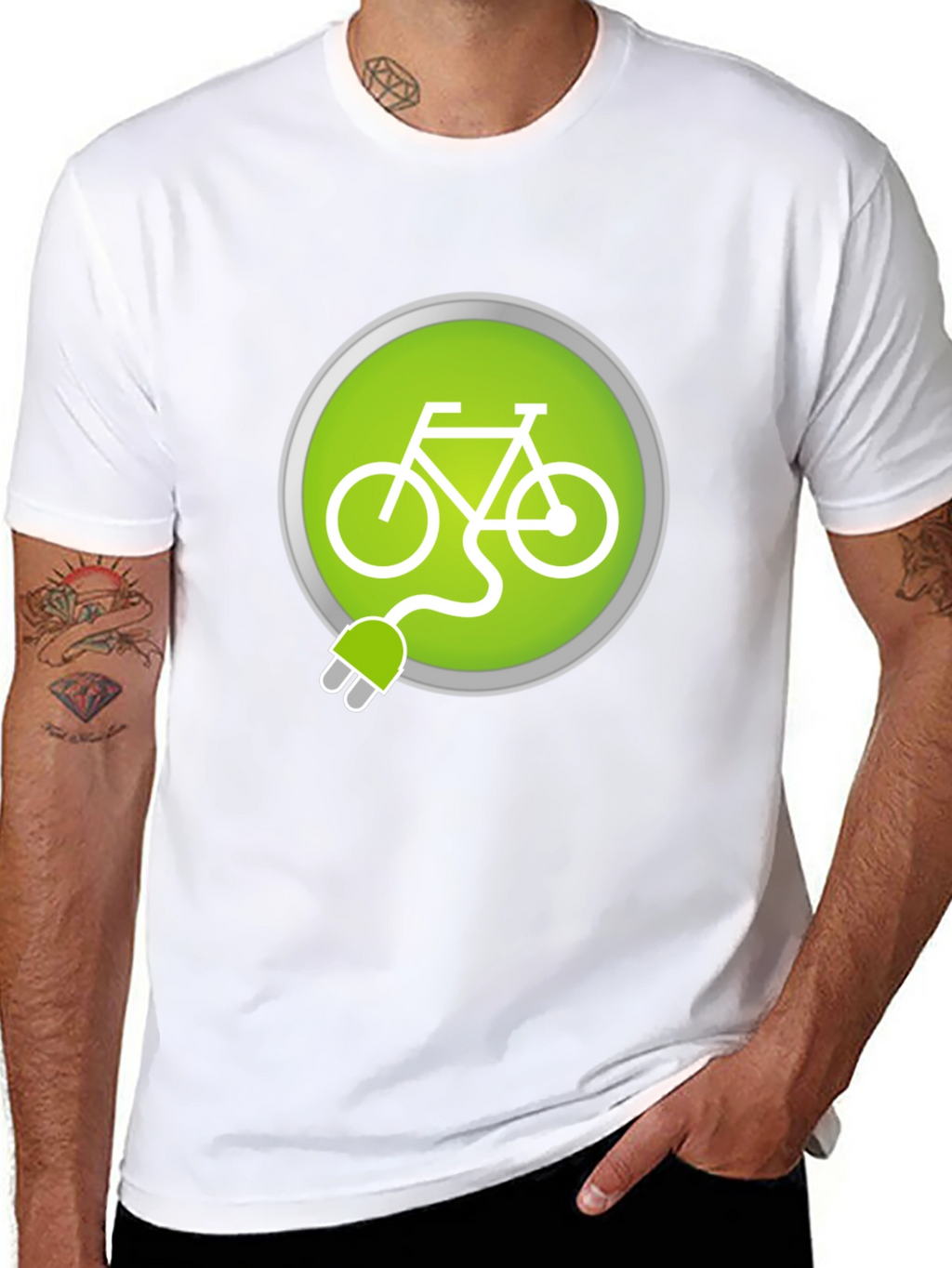 Electric Bike T-Shirt - Ride Green
