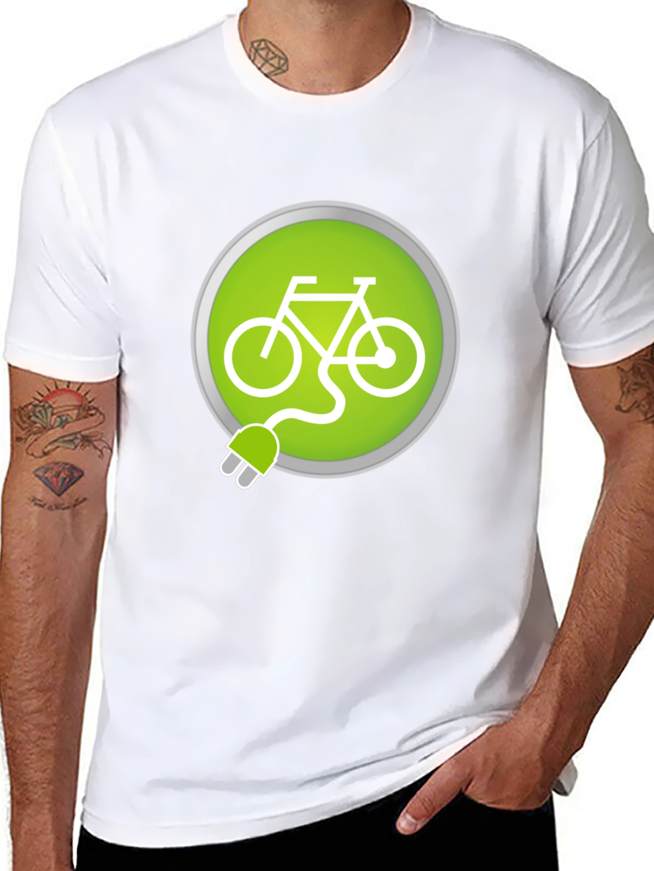 Electric Bike T-Shirt - Ride Green
