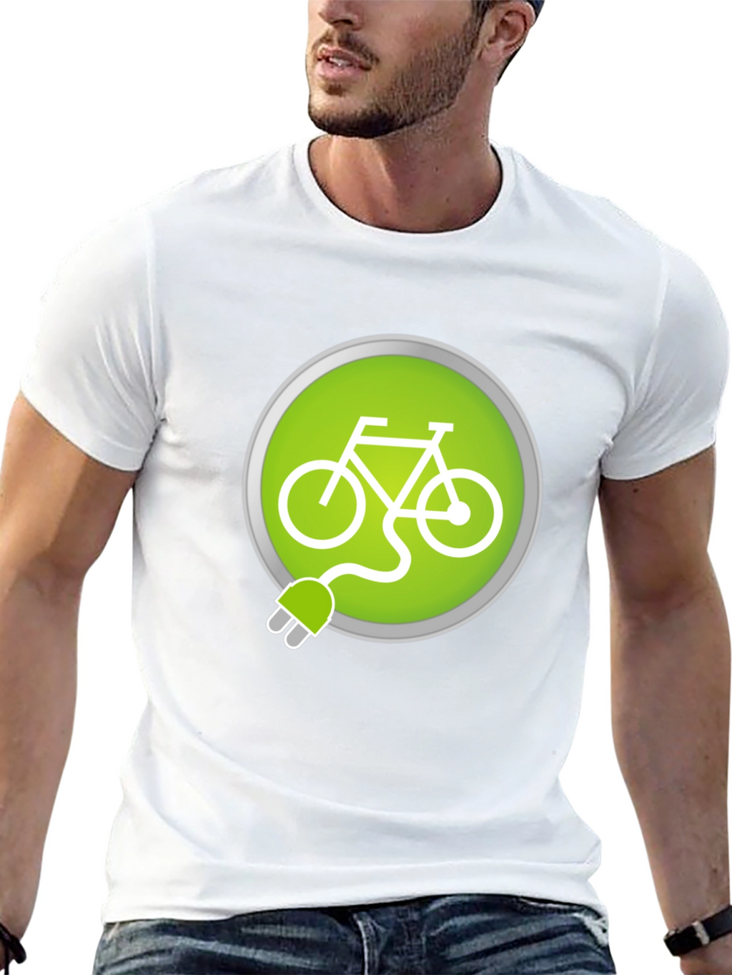 Electric Bike T-Shirt - Ride Green