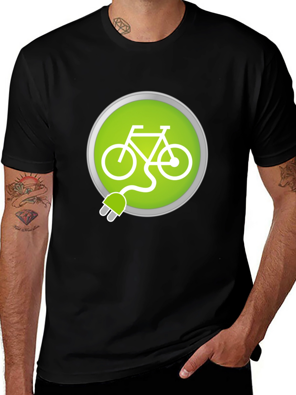 Electric Bike T-Shirt - Ride Green