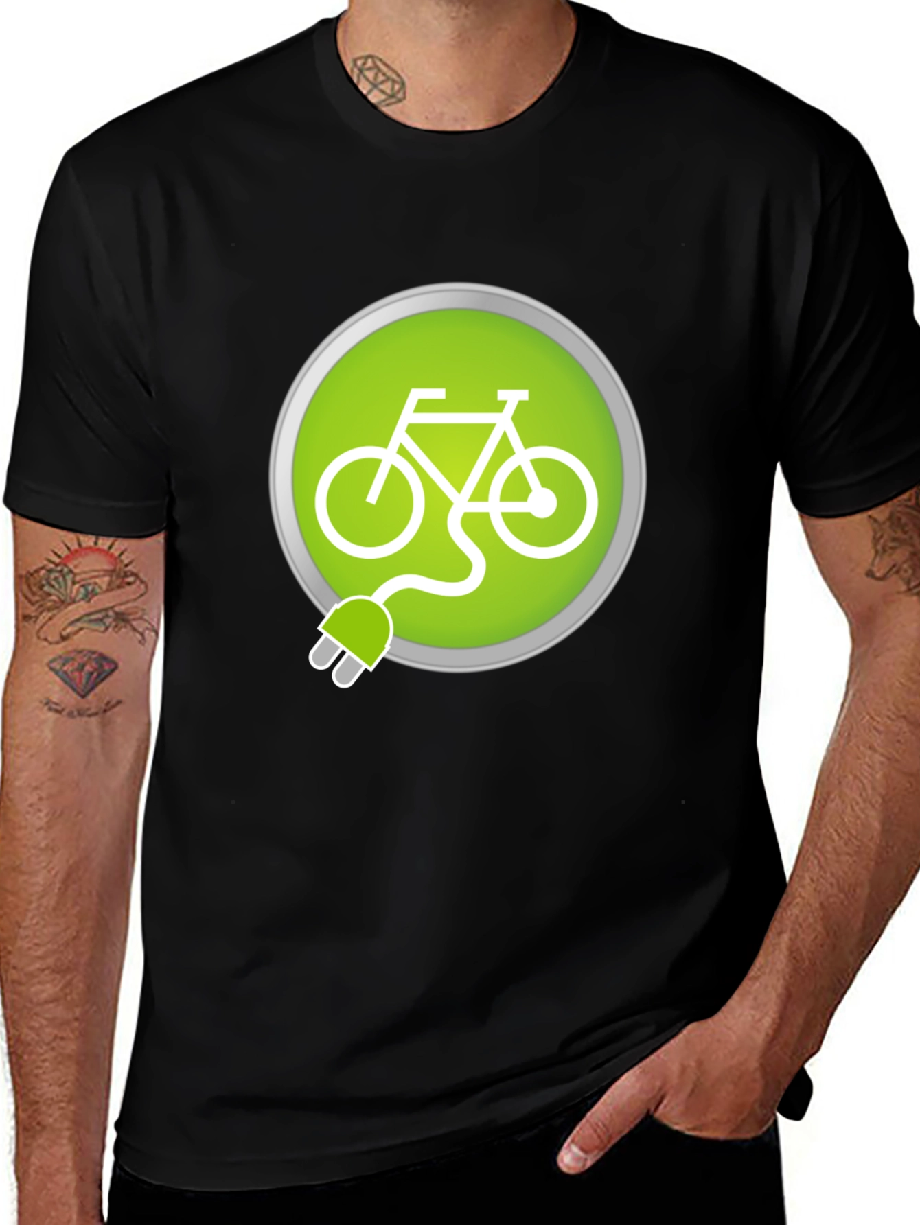 Electric Bike T-Shirt - Ride Green