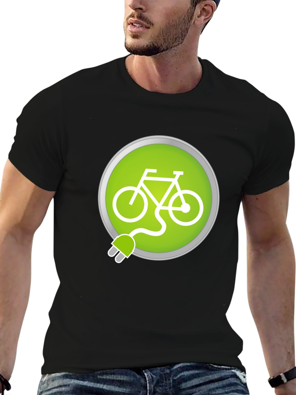 Electric Bike T-Shirt - Ride Green
