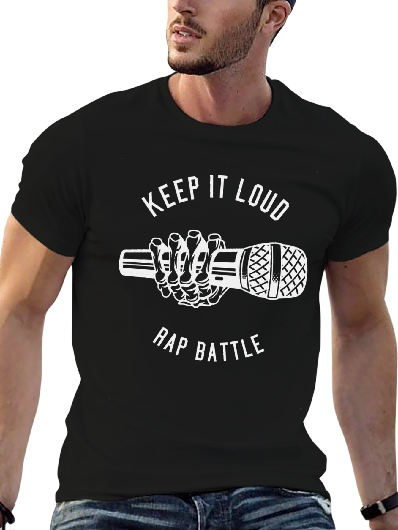 Keep It Loud Rap Battle Graphic T-Shirt