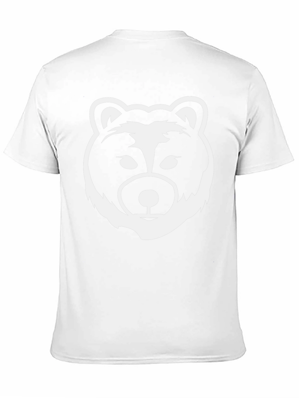 Bear Graphic Print T-Shirt - Black