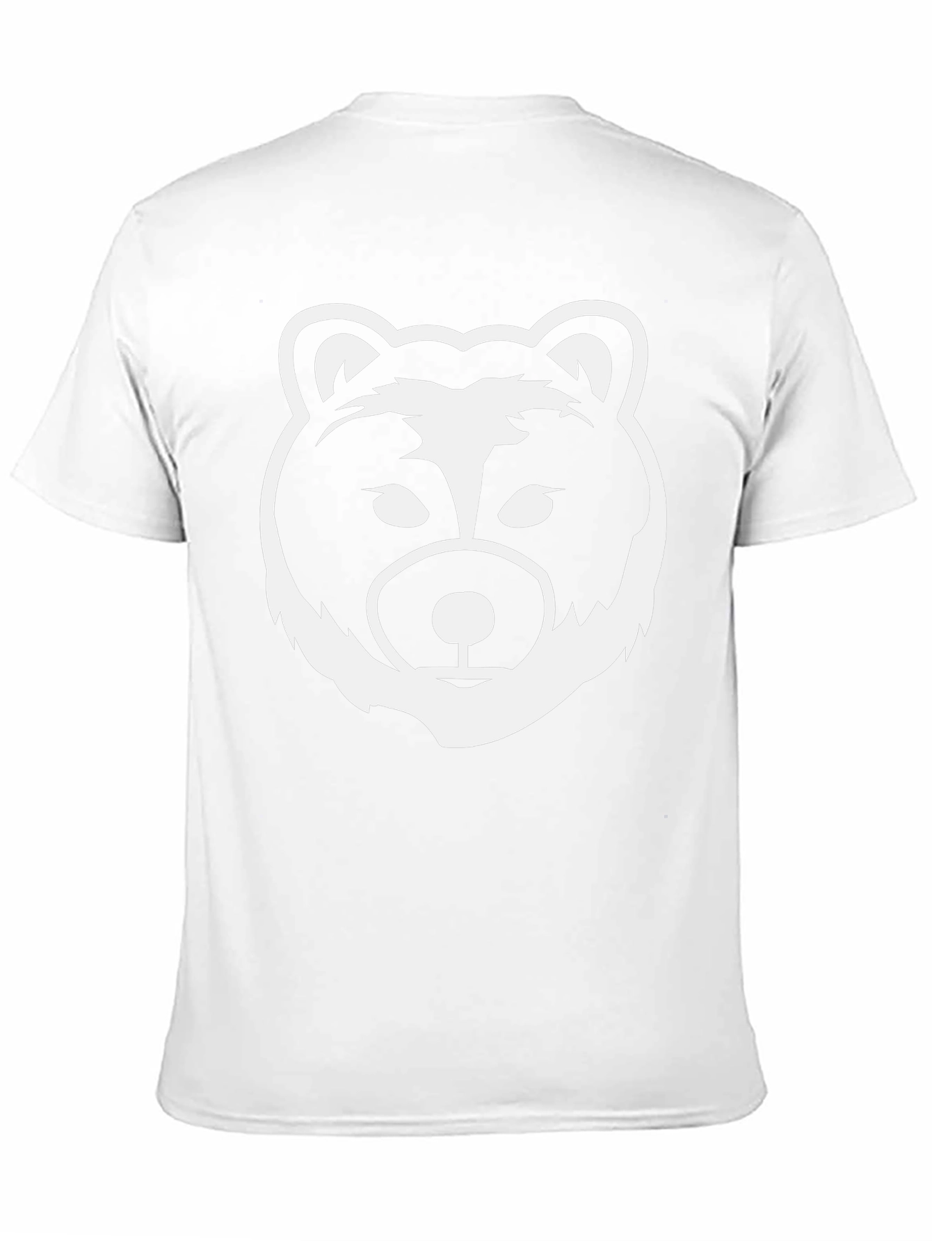 Bear Graphic Print T-Shirt - Black