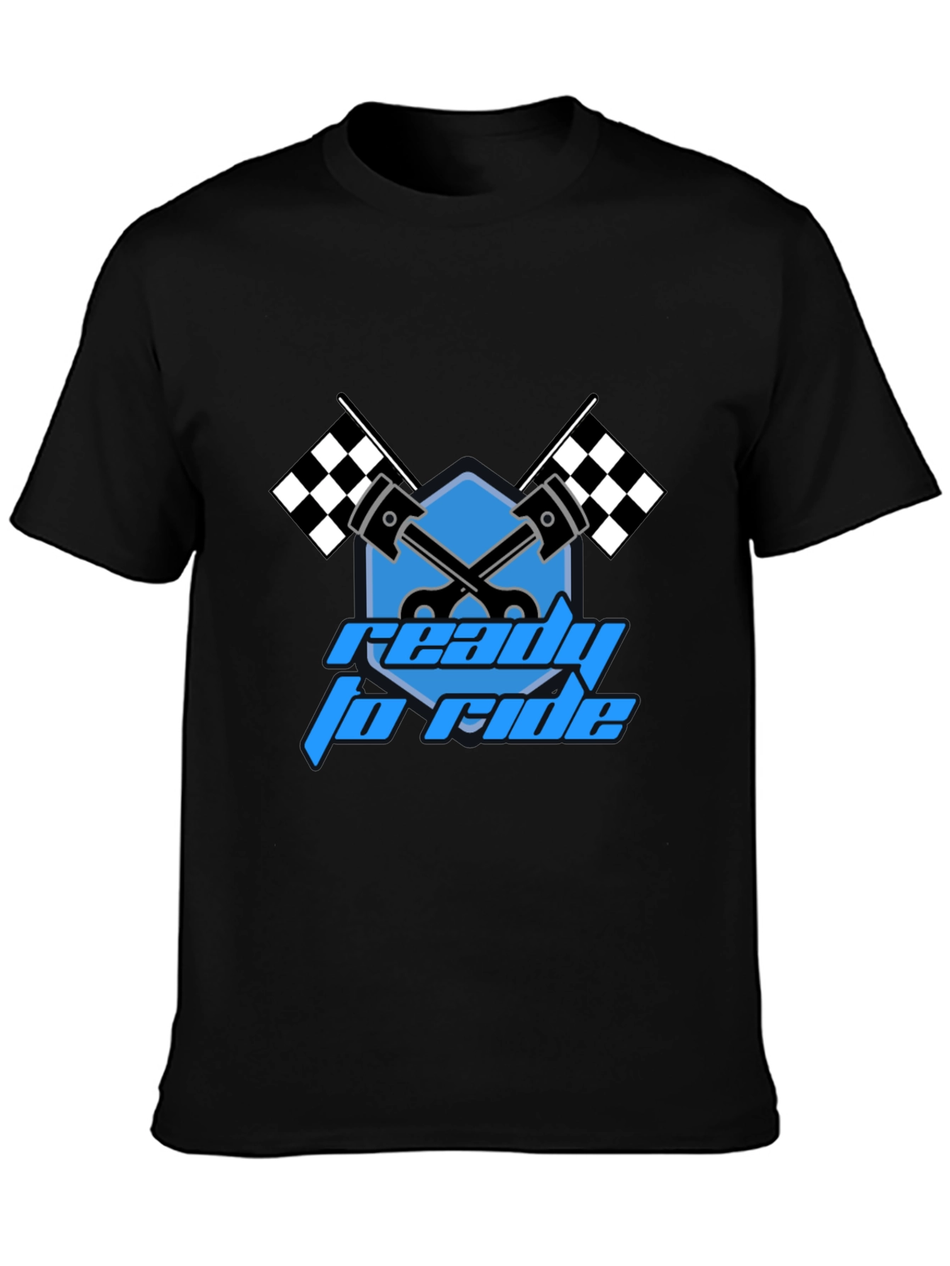 Ready to Ride Graphic T-Shirt - Black