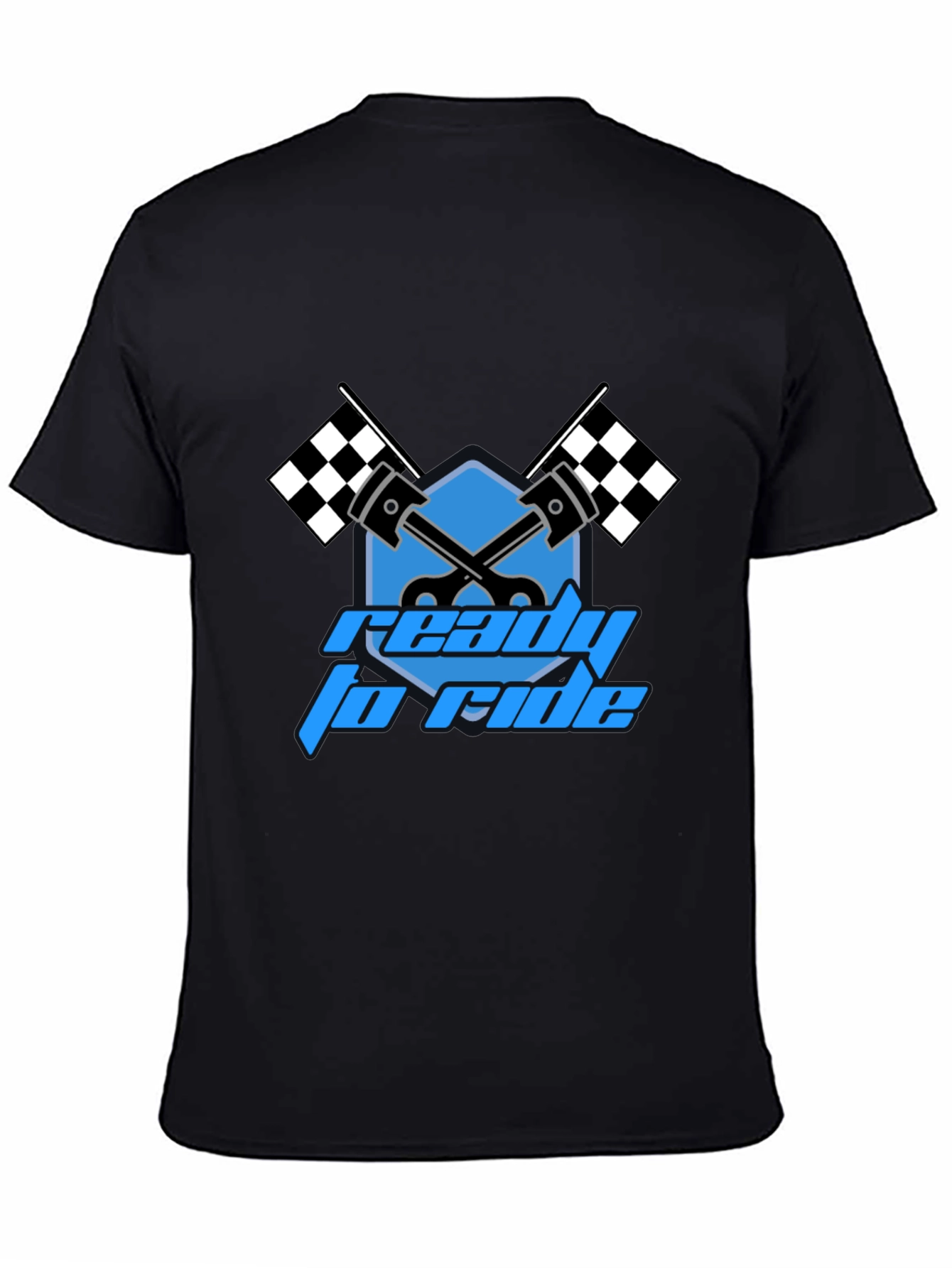 Ready to Ride Graphic T-Shirt - Black