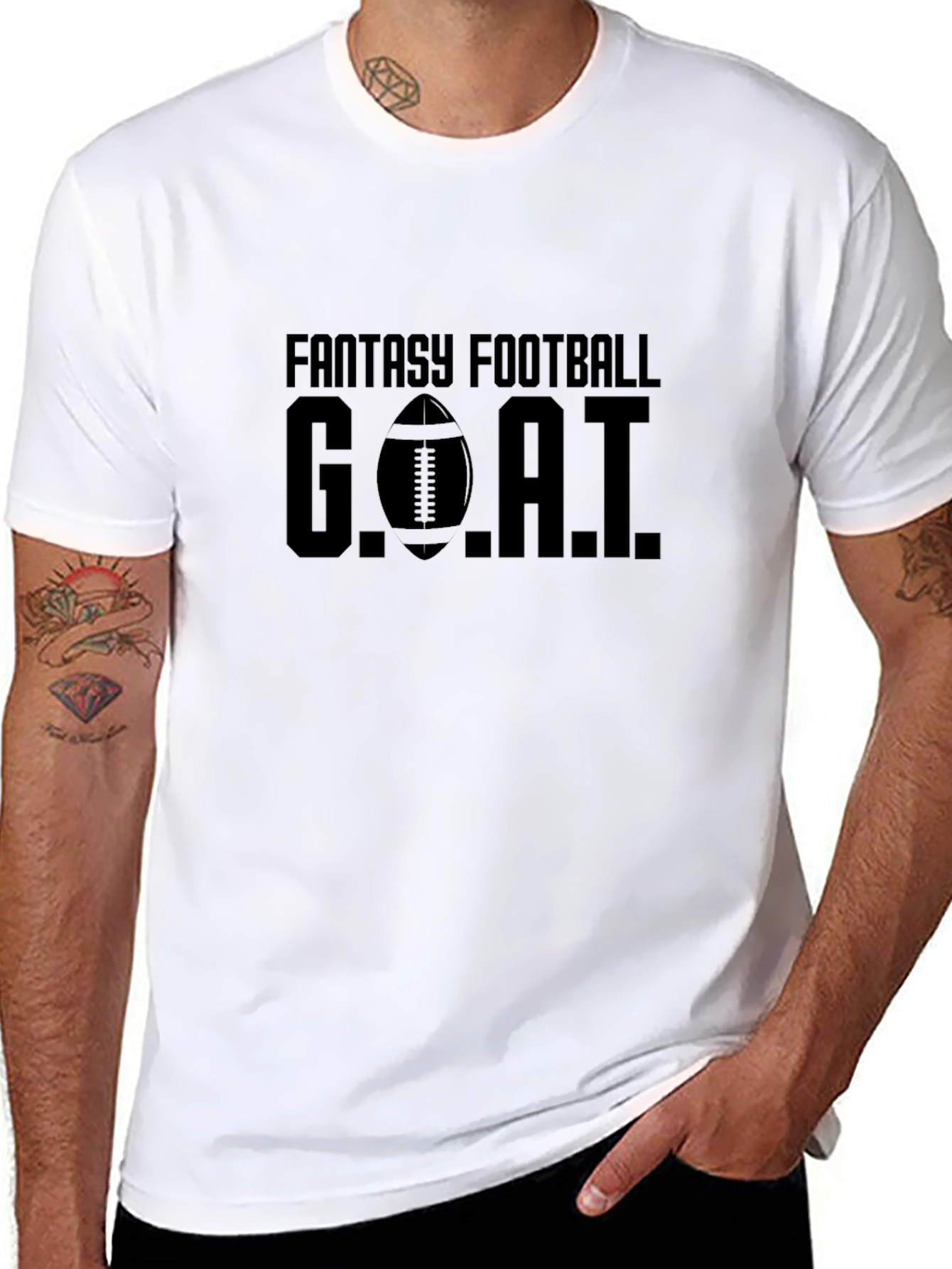 Fantasy Football GOAT T-Shirt - Great Gift!