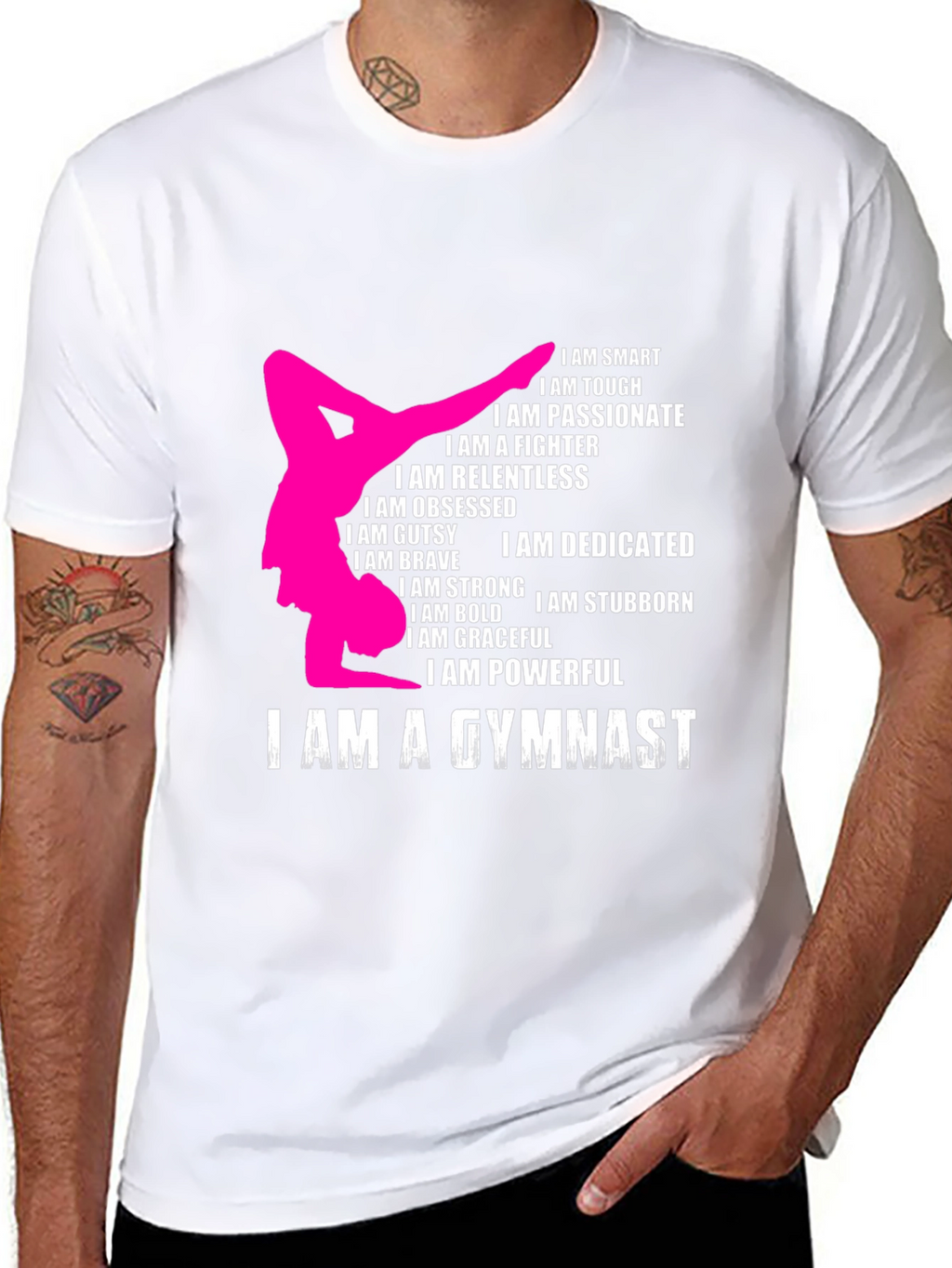 Gymnast Graphic T-Shirt - Smart Tough & Passionate