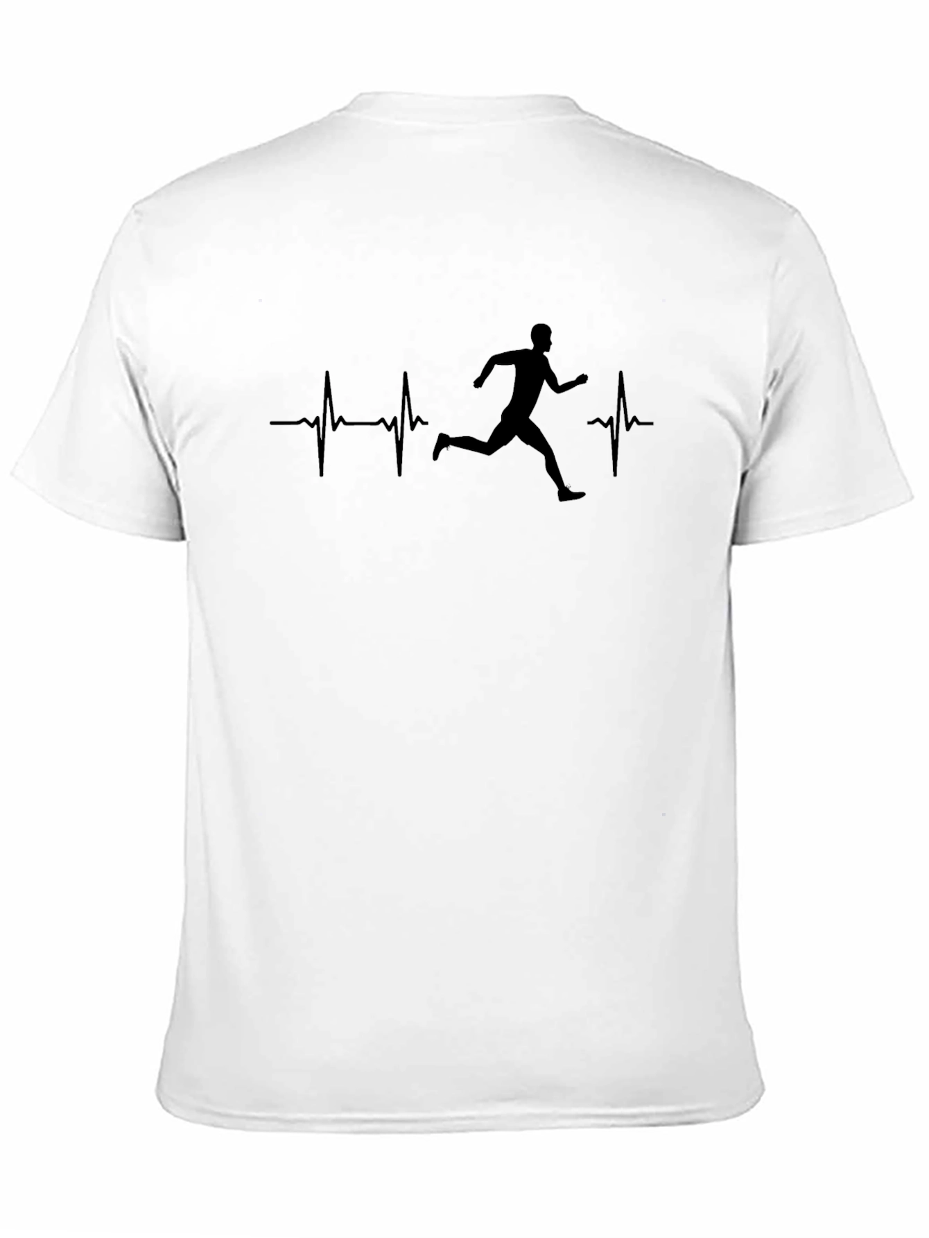 Runner Heartbeat Graphic Tee - Black
