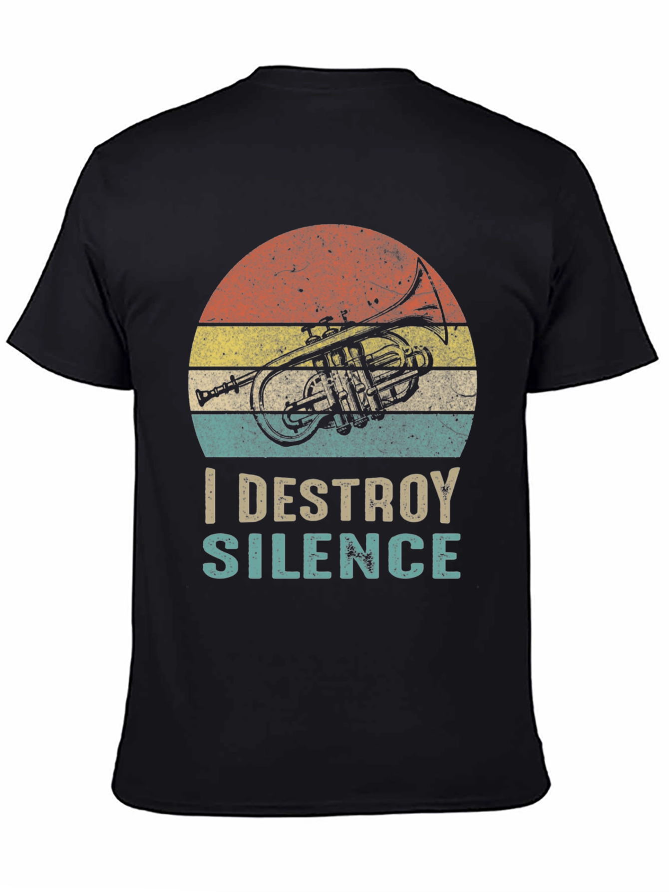 I Destroy Silence T-Shirt - Trumpet Graphic Tee