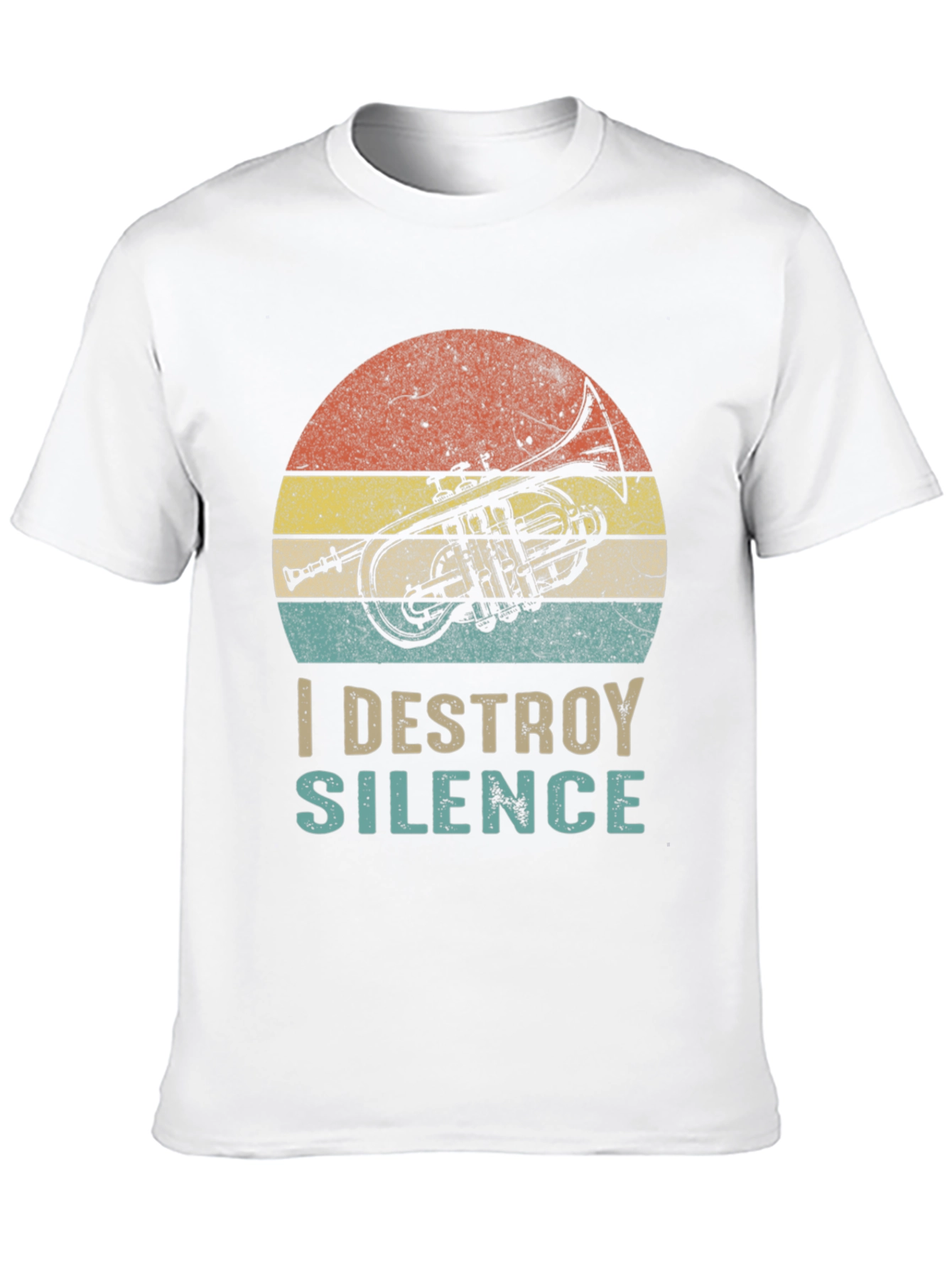 I Destroy Silence T-Shirt - Trumpet Graphic Tee
