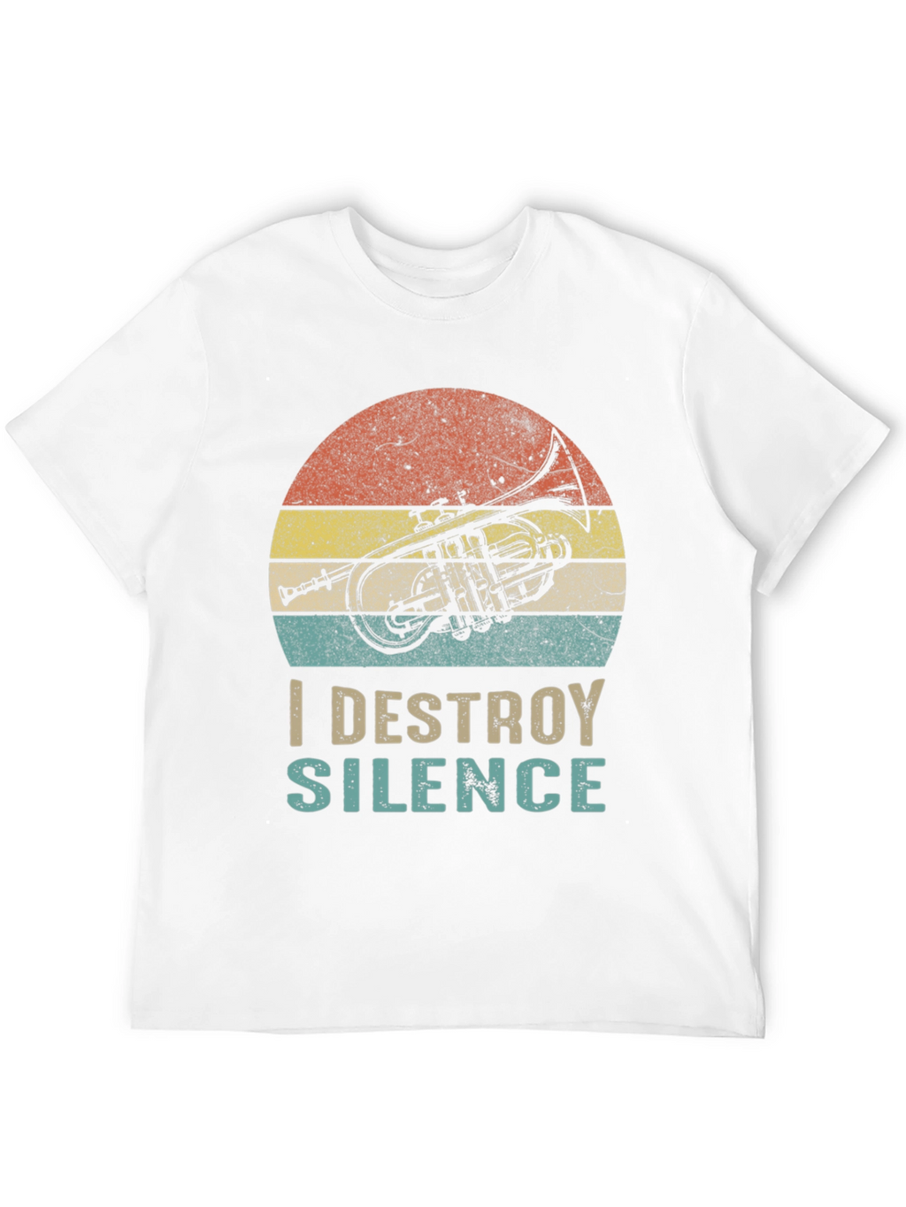 I Destroy Silence T-Shirt - Trumpet Graphic Tee