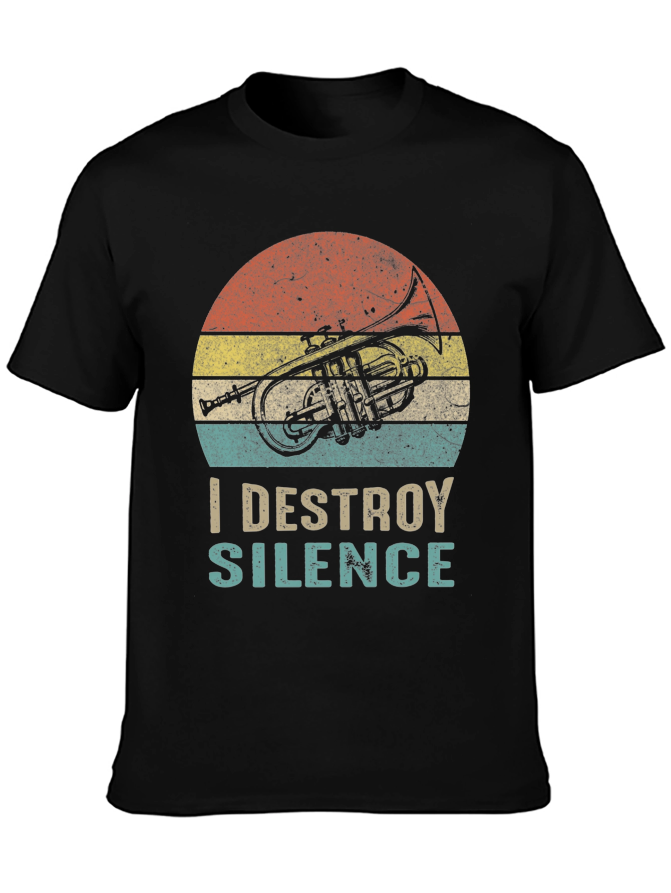 I Destroy Silence T-Shirt - Trumpet Graphic Tee