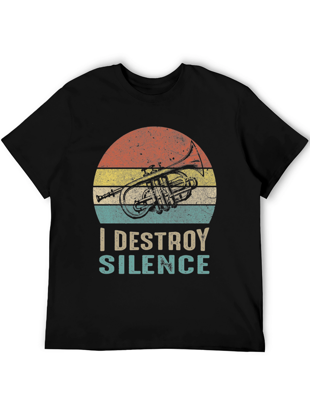 I Destroy Silence T-Shirt - Trumpet Graphic Tee
