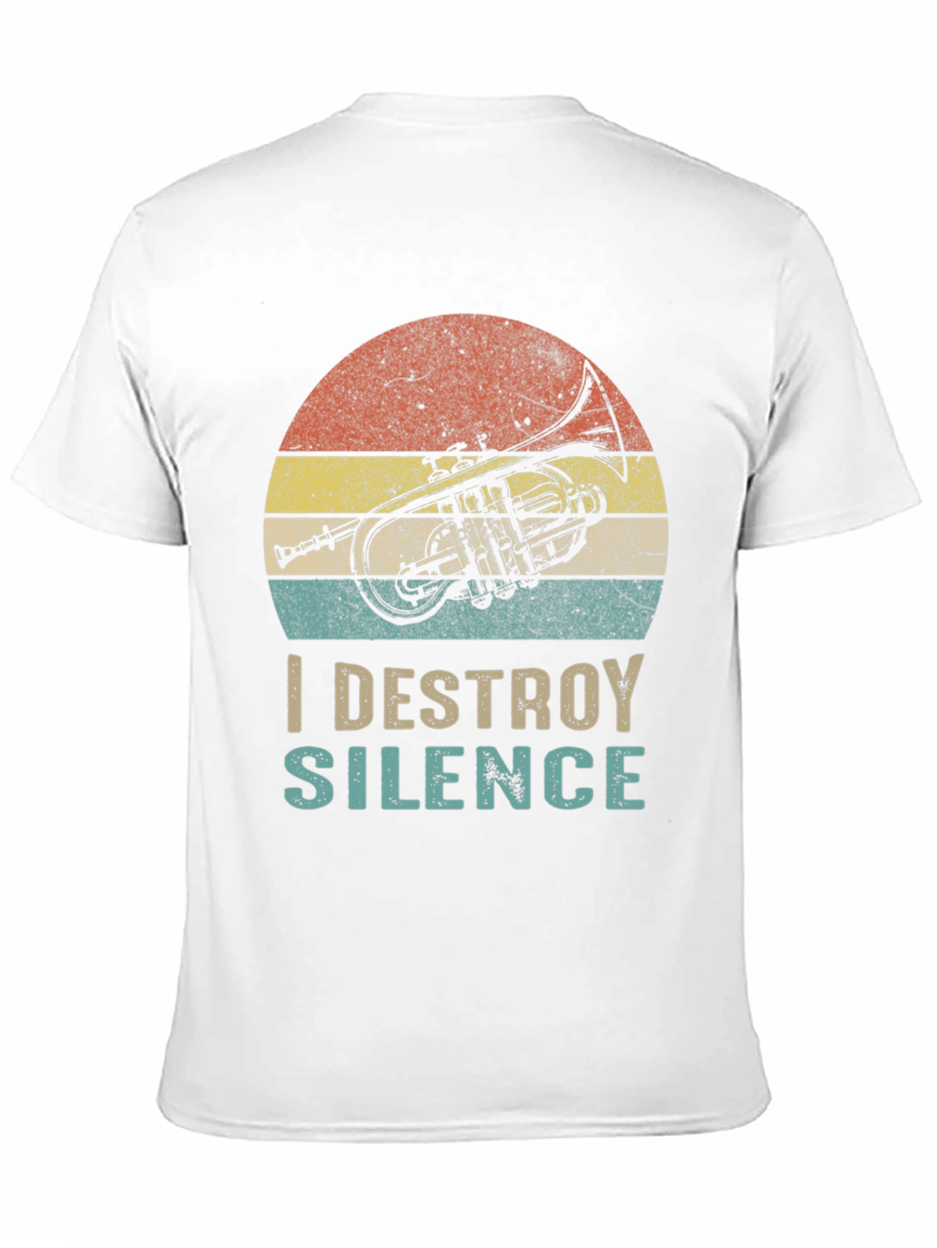 I Destroy Silence T-Shirt - Trumpet Graphic Tee