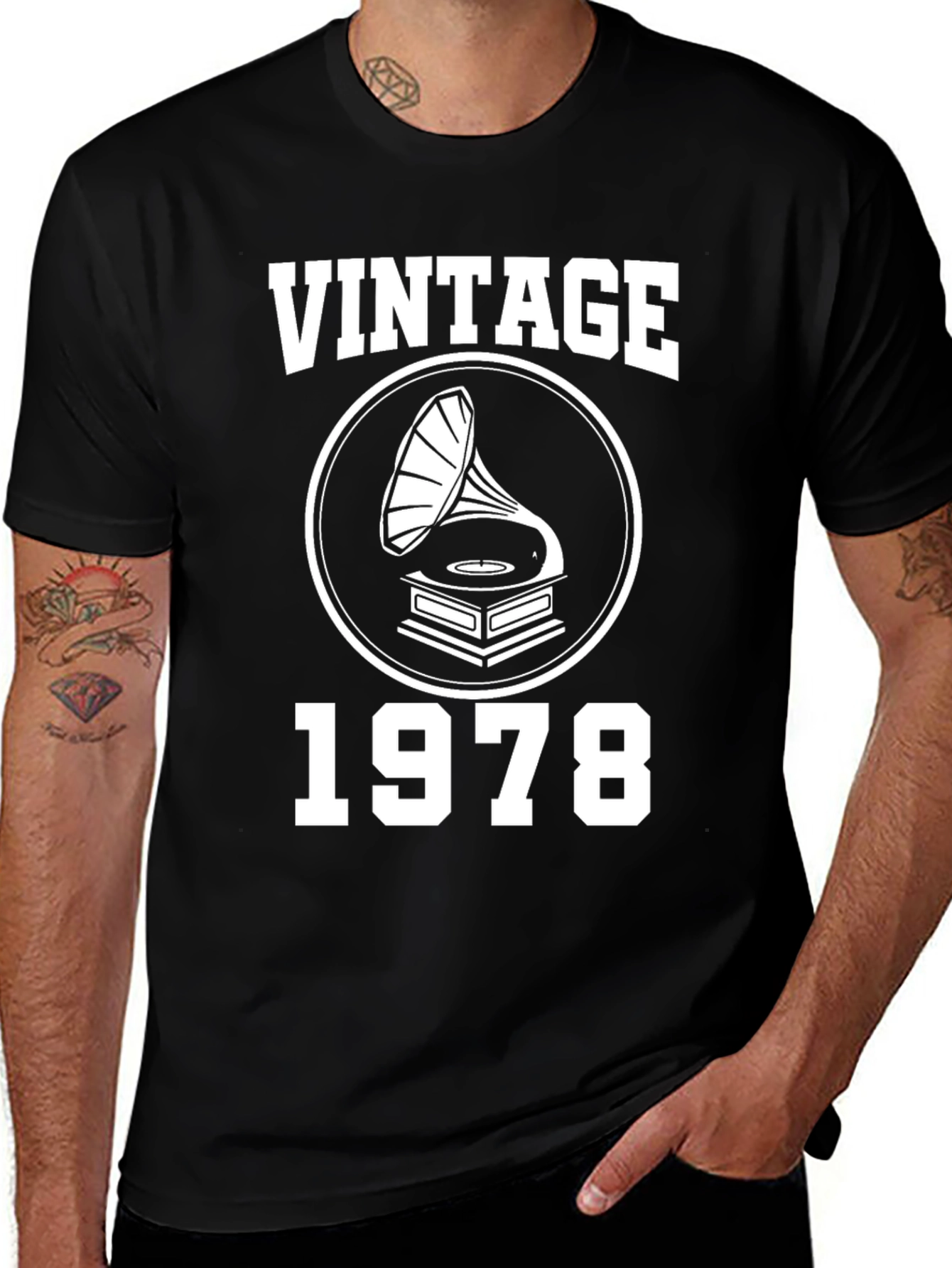Vintage 1978 T-Shirt - Retro Music Lover Tee