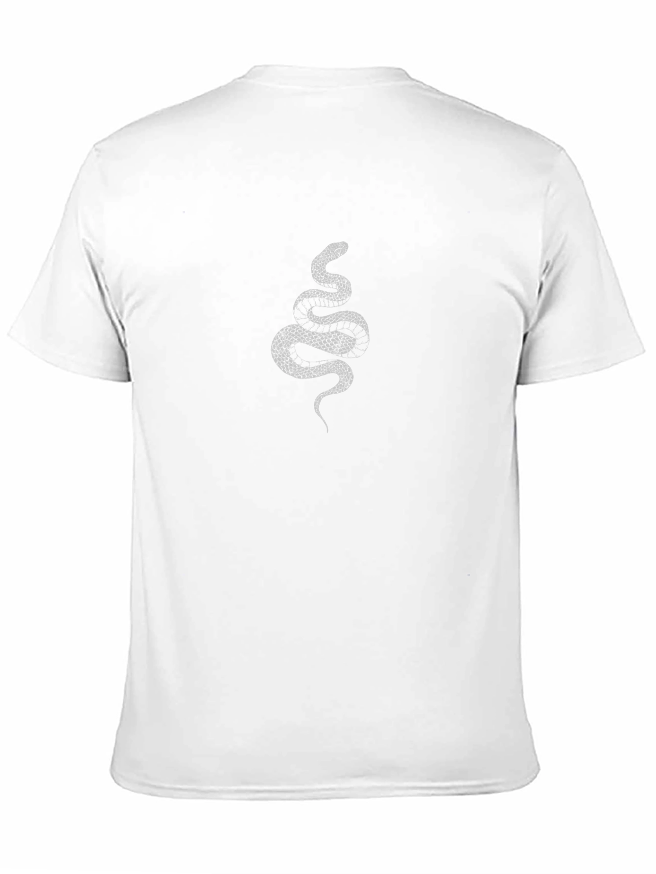 Black Snake Graphic T-Shirt for Men
