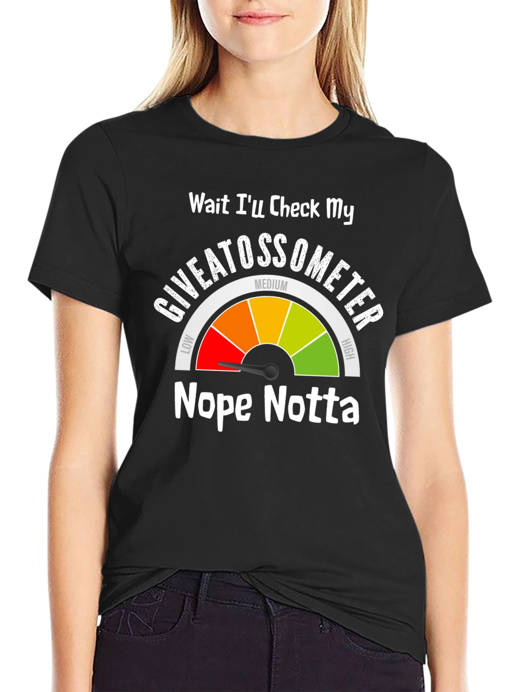 Giveatossometer Graphic T-Shirt - Sarcastic Humor Tee